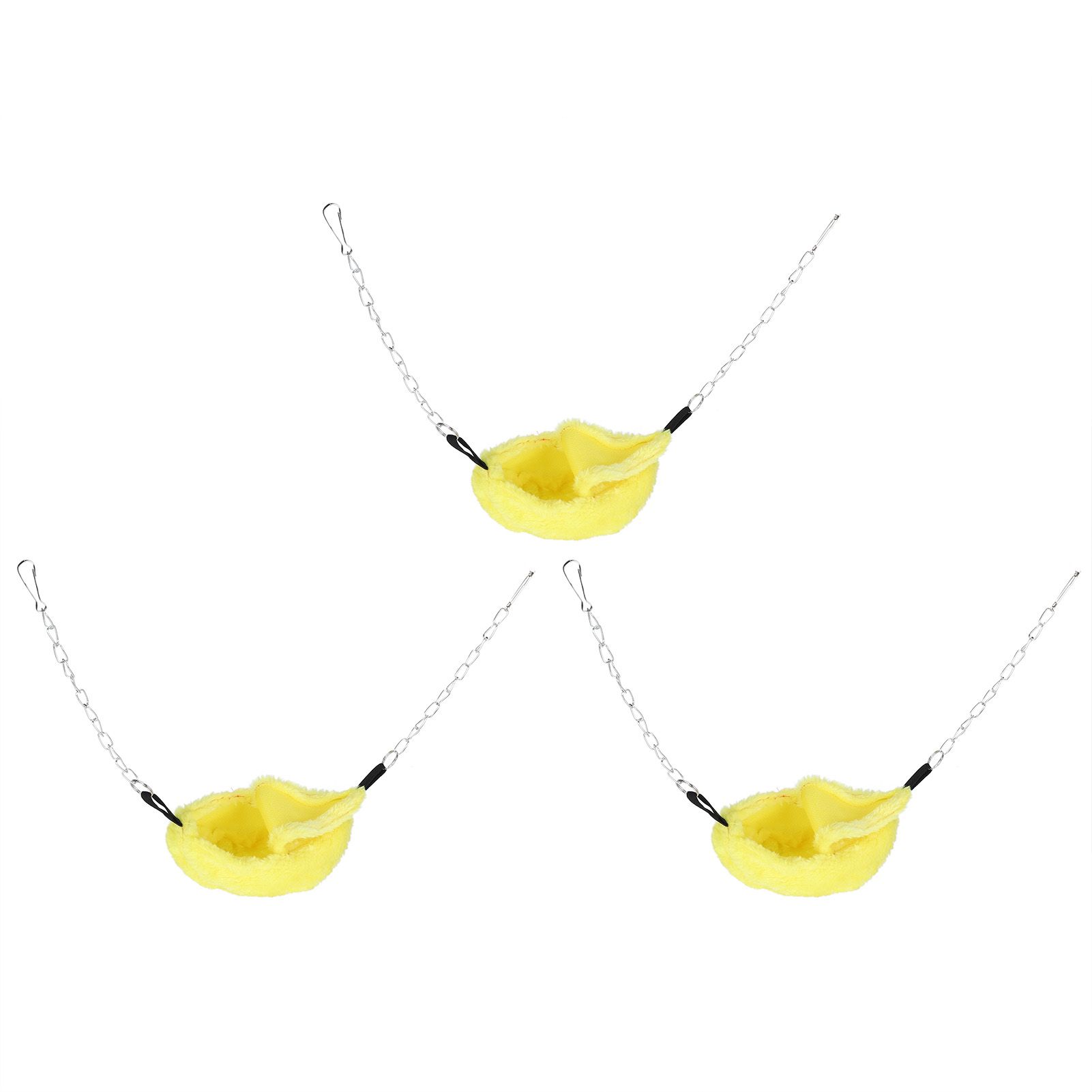 3 Sets Pet Cage Winter Warm Banana Shape Hamster Hammock Bed Hanging House view 2