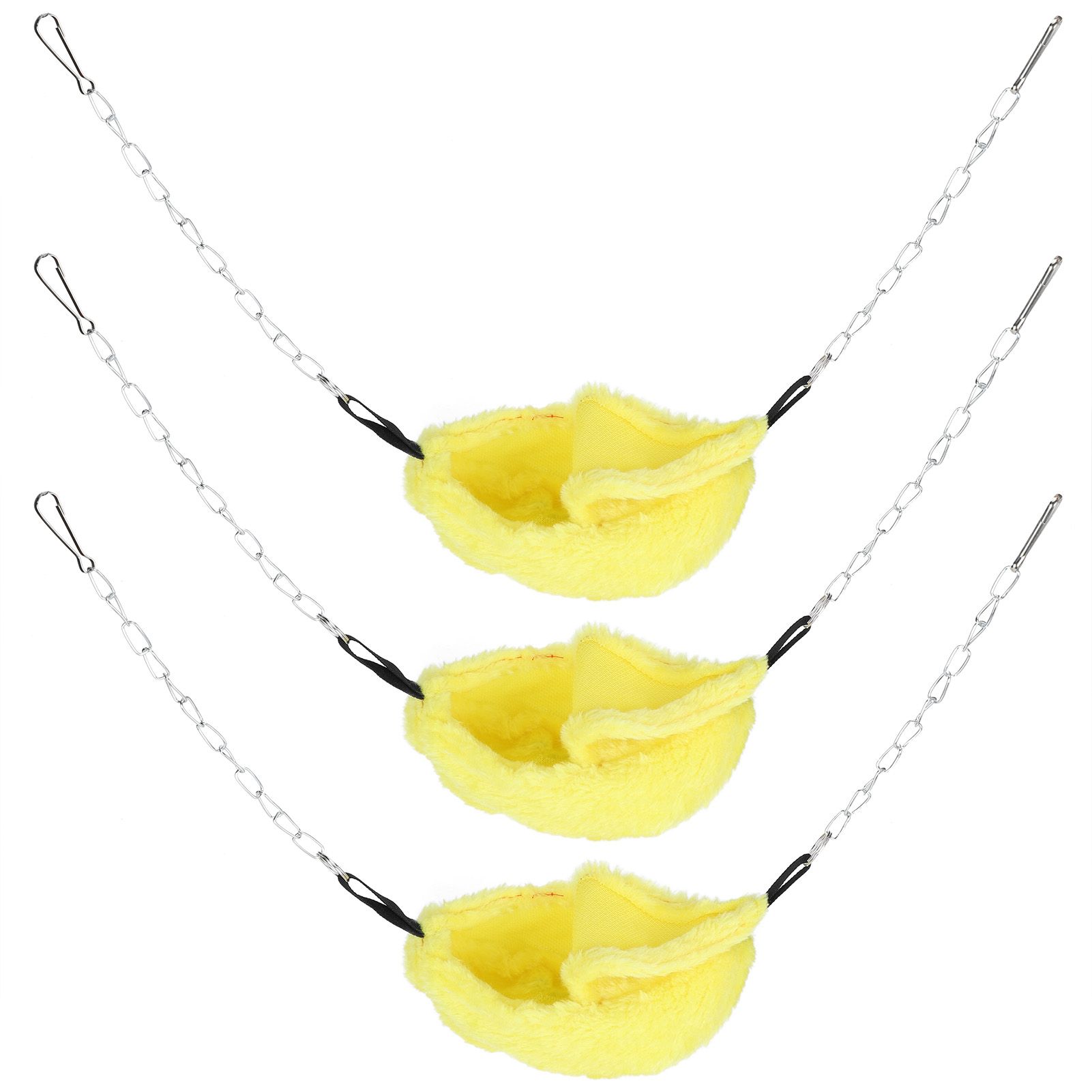 3 Sets Pet Cage Winter Warm Banana Shape Hamster Hammock Bed Hanging House view 3