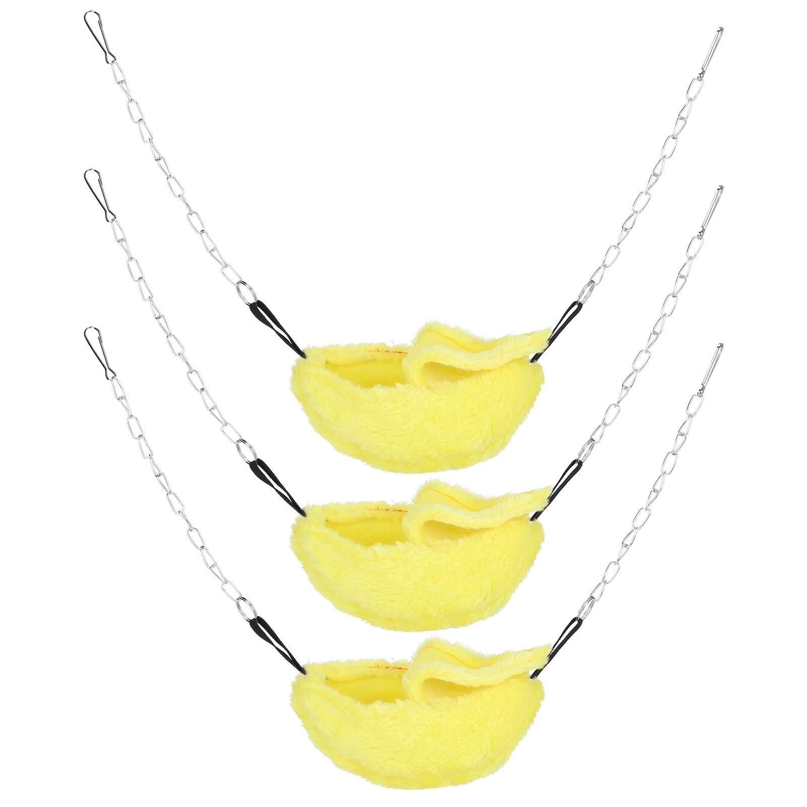 3 Sets Pet Cage Winter Warm Banana Shape Hamster Hammock Bed Hanging House view 5