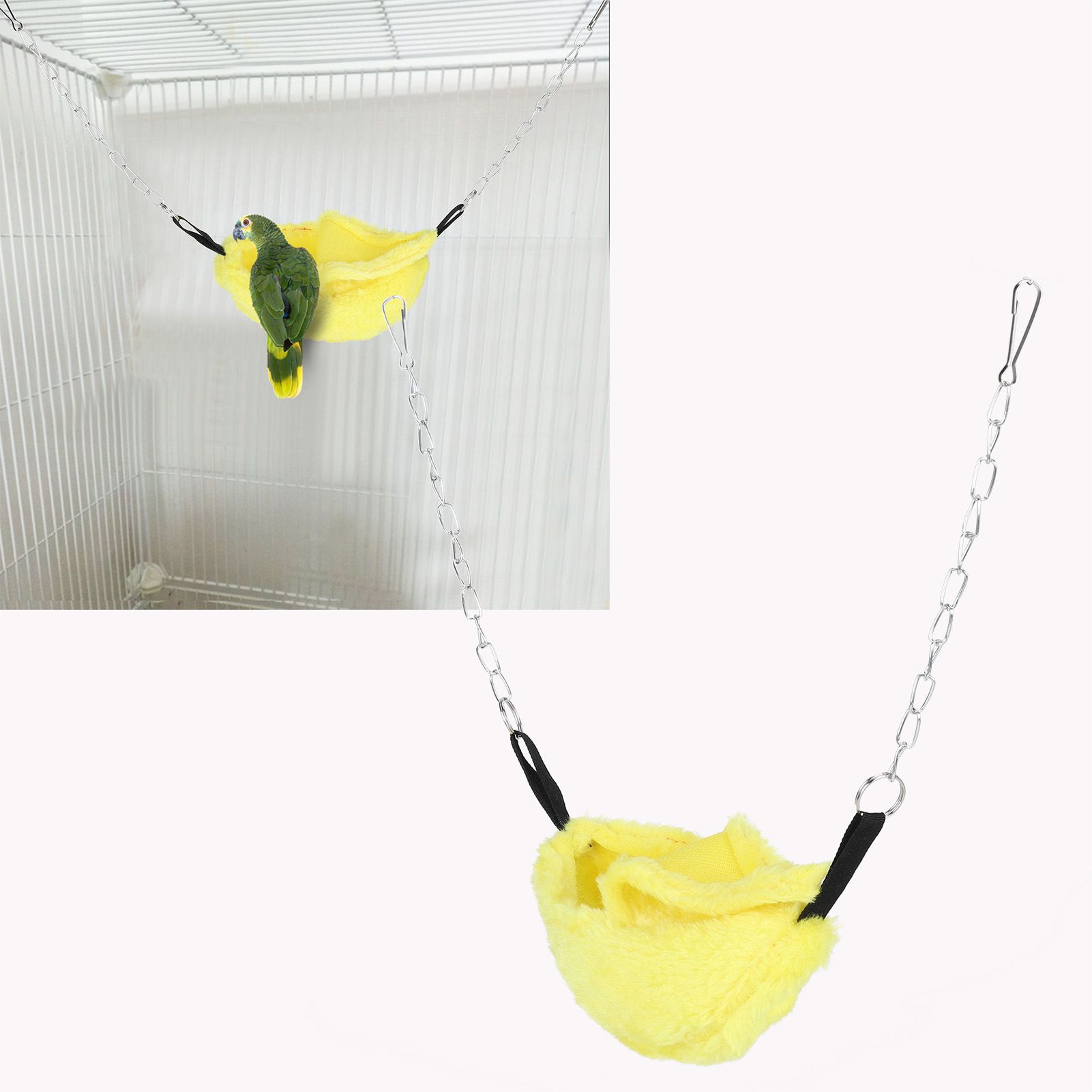3 Sets Pet Cage Winter Warm Banana Shape Hamster Hammock Bed Hanging House view 10