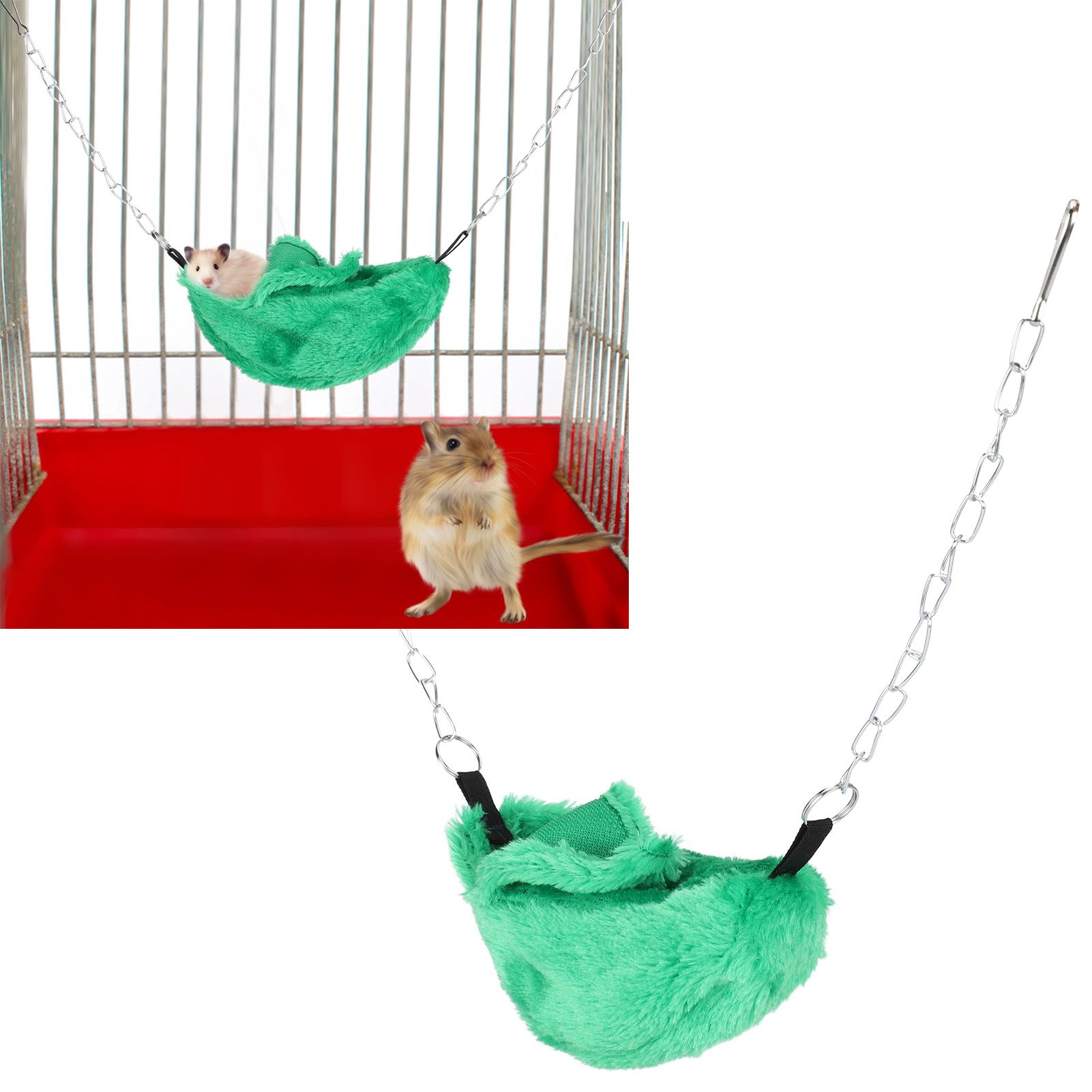 3 Sets Pet Cage Winter Warm Banana Shape Hamster Hammock Bed Hanging House view 10