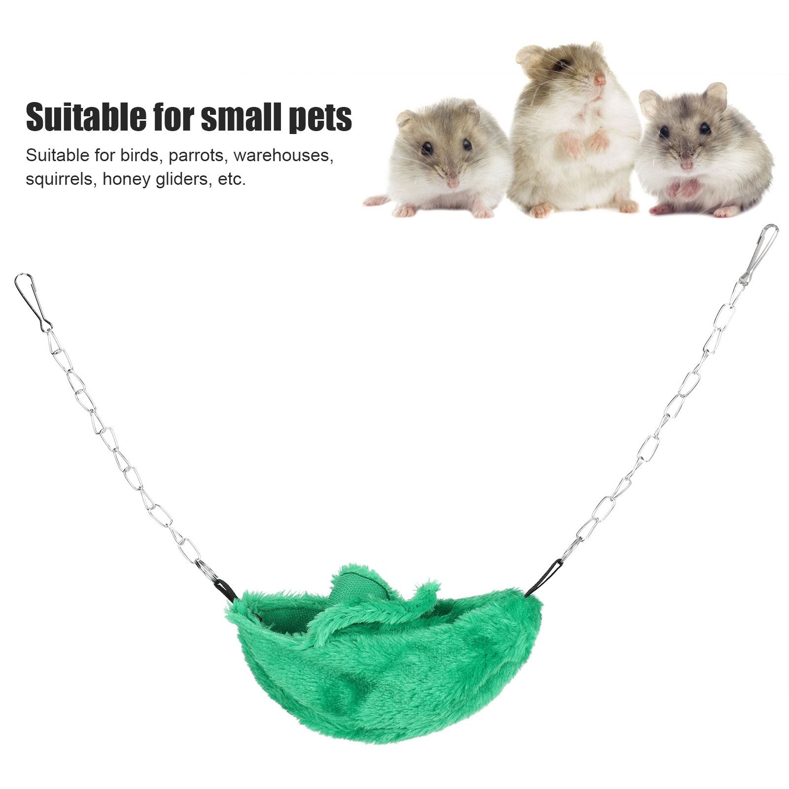 3 Sets Pet Cage Winter Warm Banana Shape Hamster Hammock Bed Hanging House view 14