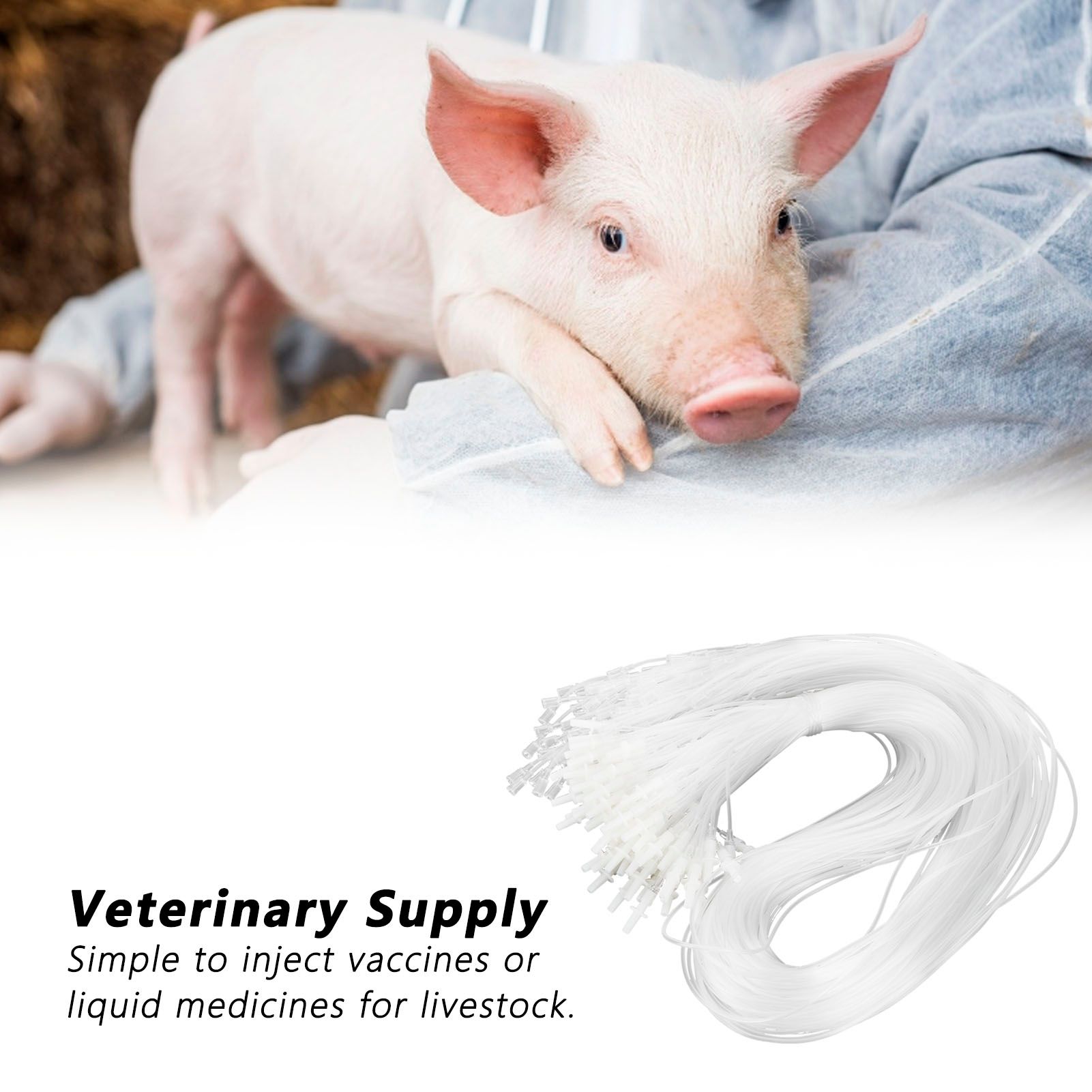 100Pcs Veterinary Needle Extension Tube Syringe Infusion Tube Livestock Accessory view 14