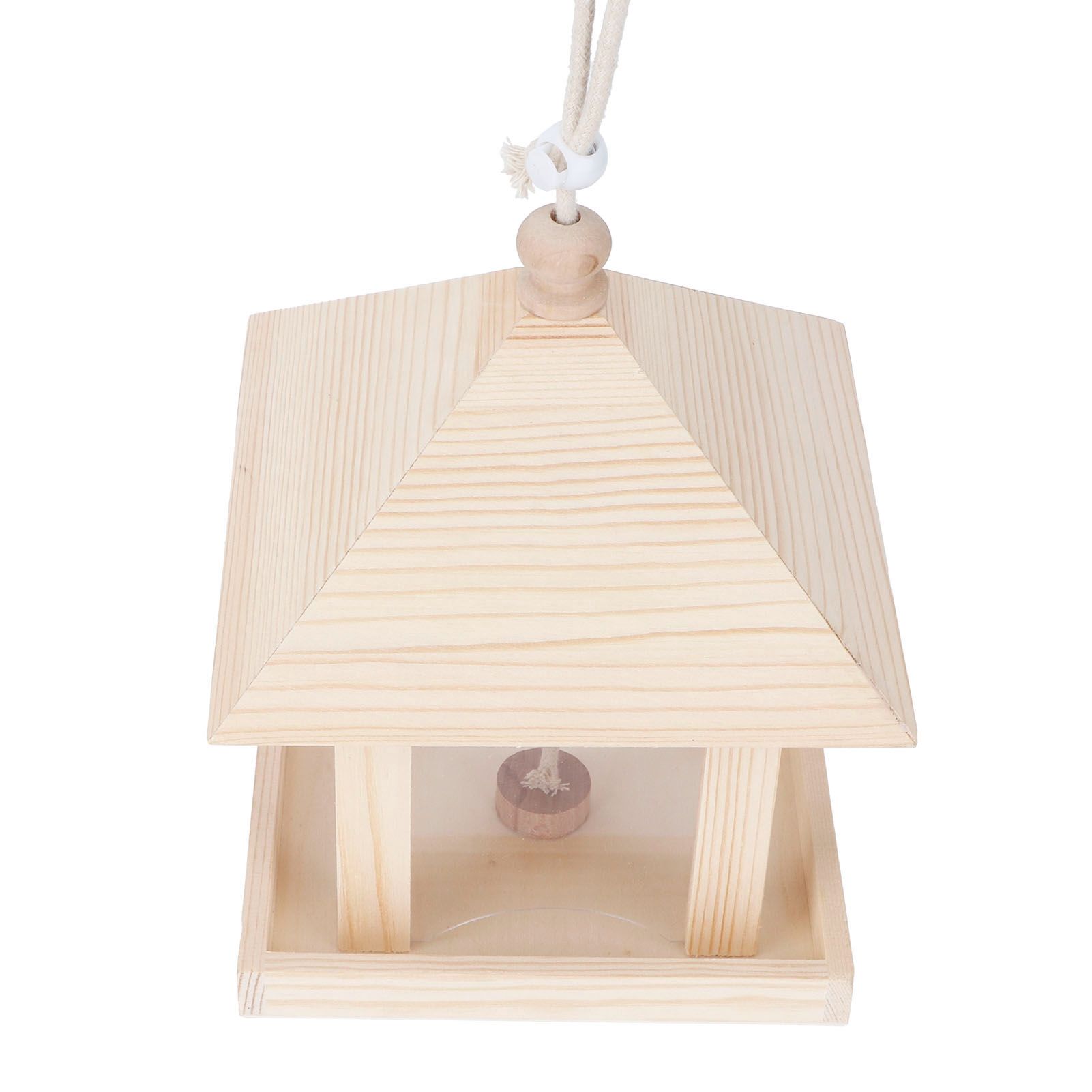 Hanging Bird House Nesting Box Feeding Feeder Box Garden Ornament Outdoor Tree view 3