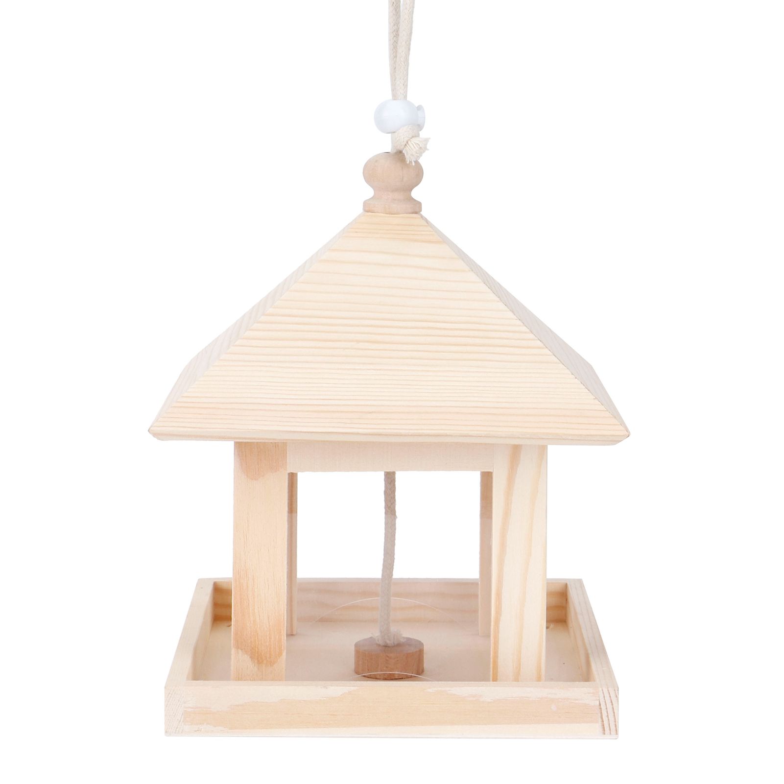 Hanging Bird House Nesting Box Feeding Feeder Box Garden Ornament Outdoor Tree view 7