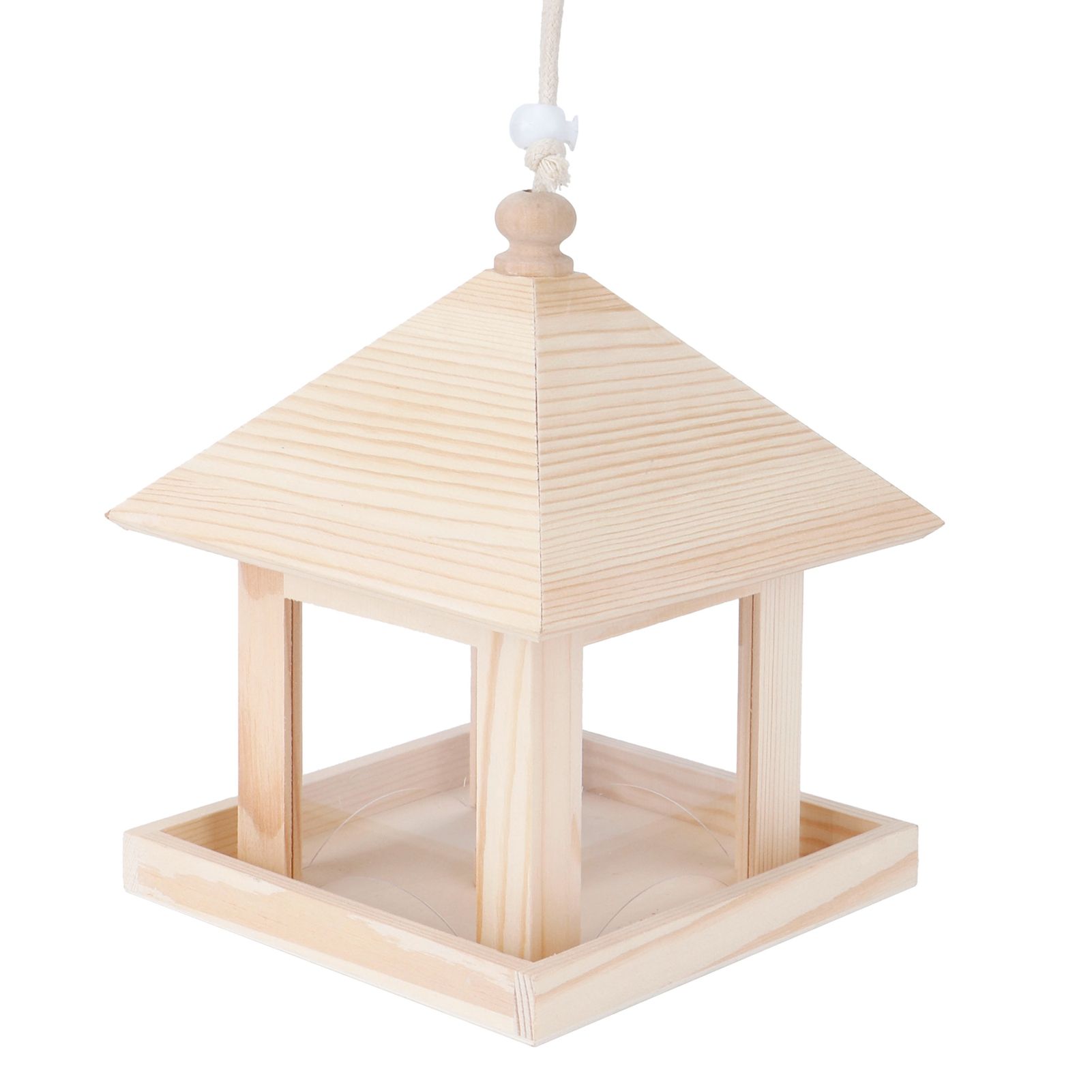 Hanging Bird House Nesting Box Feeding Feeder Box Garden Ornament Outdoor Tree view 8