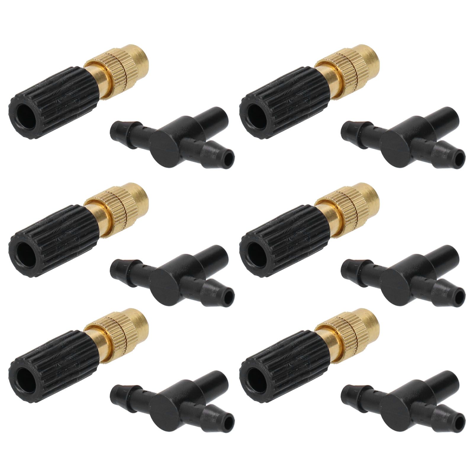 10 Set Micro Garden Watering Spray Head Misting Nozzle with 3‑Way Connector view 3