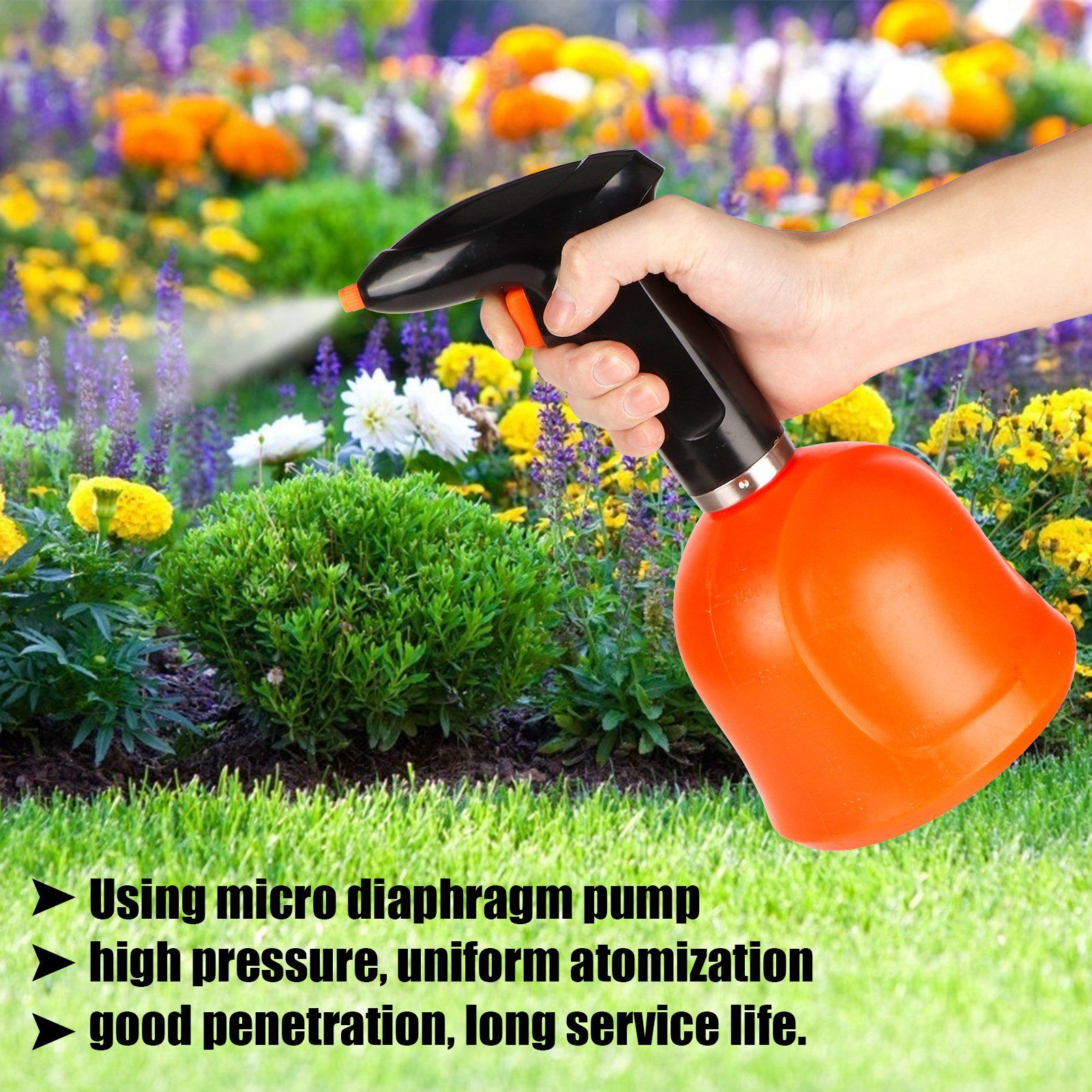 Electric Watering Can Handheld Flower Plant Multipurpose Gardening Fertilizing view 14