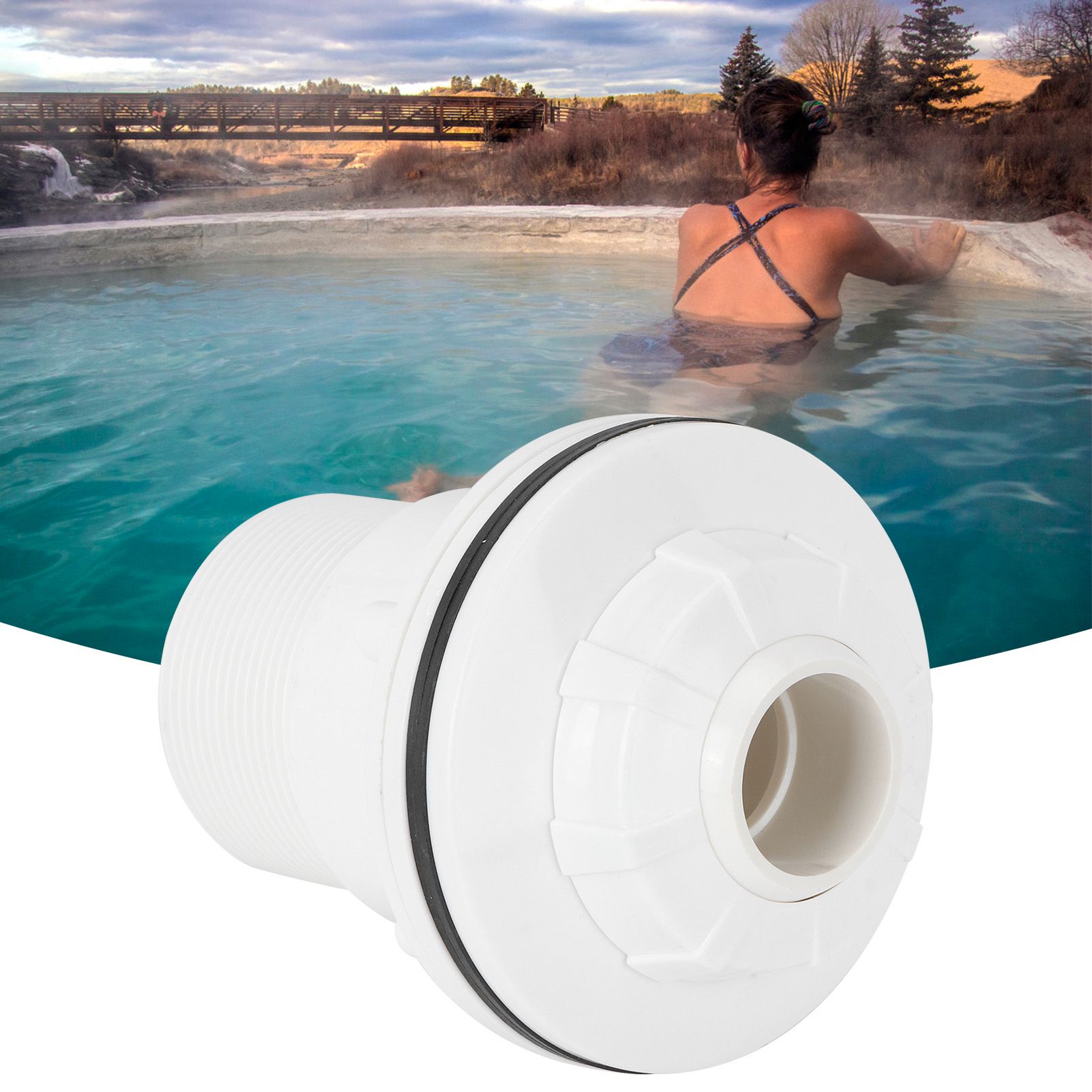 Swimming Pool Massage Nozzle 2.2in Male Thread Spa Hot Spring Jet Fittings view 10