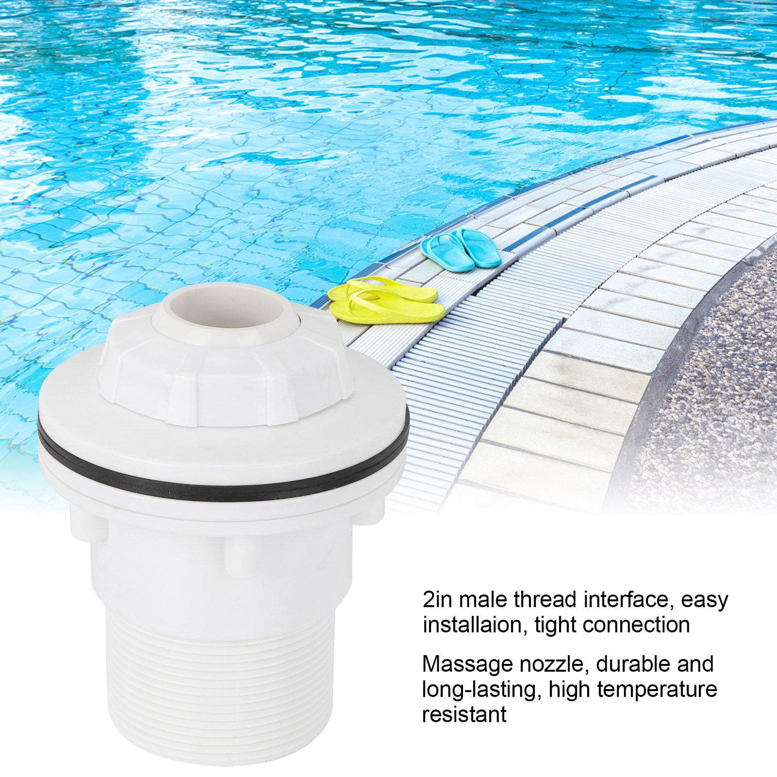 Swimming Pool Massage Nozzle 2.2in Male Thread Spa Hot Spring Jet Fittings view 15