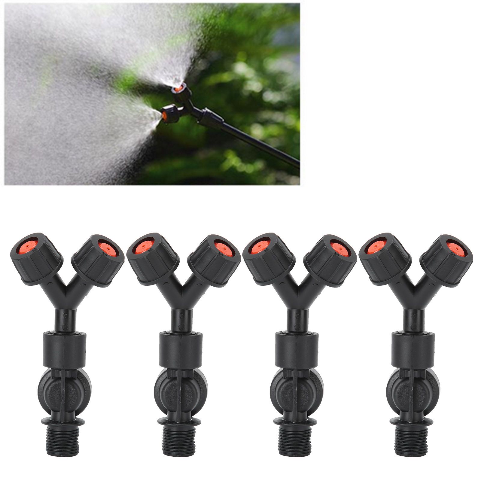 4pcs G3/8 DN10 Dual Nozzle DripProof Accessory for Agricultural Electric view 9