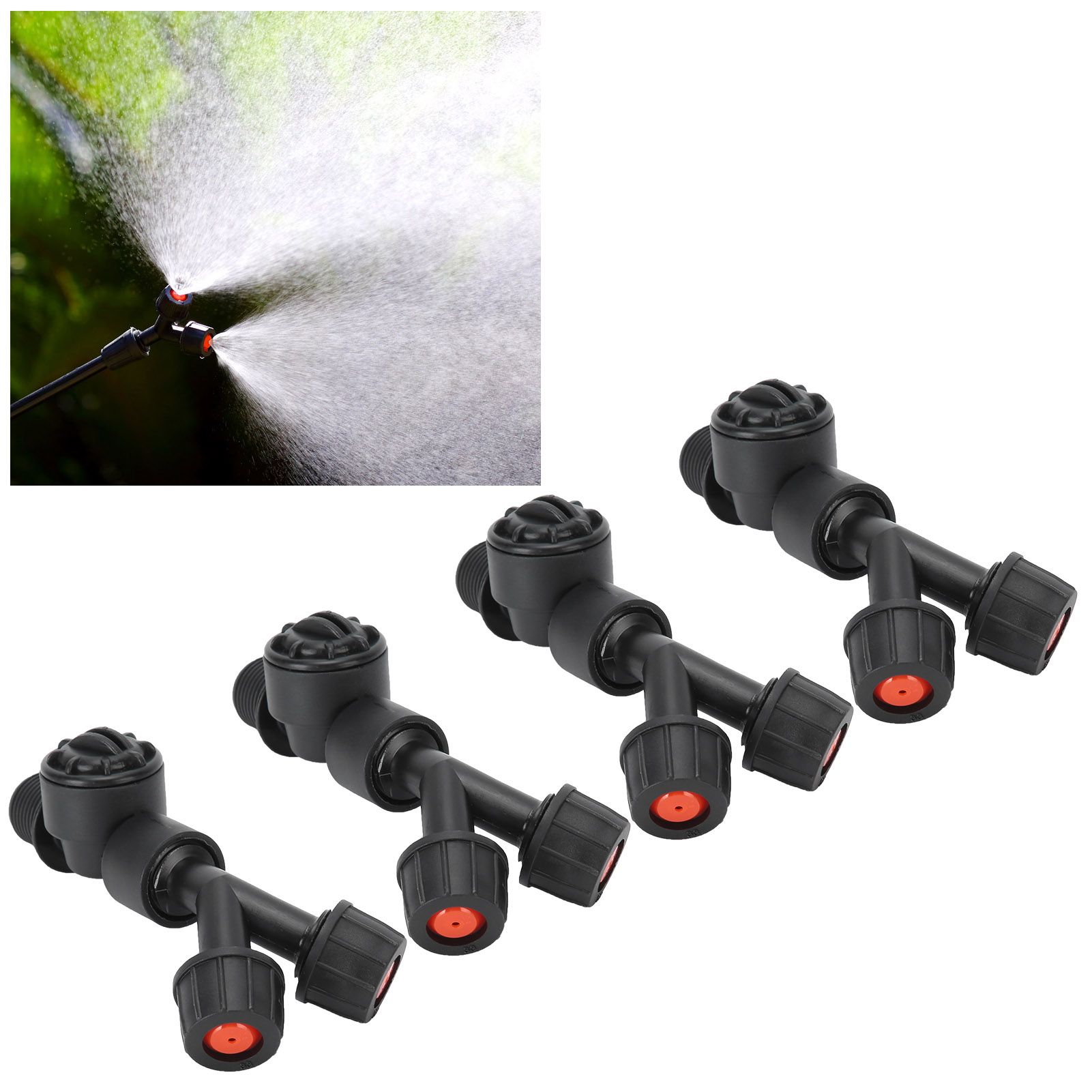 4pcs G3/8 DN10 Dual Nozzle DripProof Accessory for Agricultural Electric view 10
