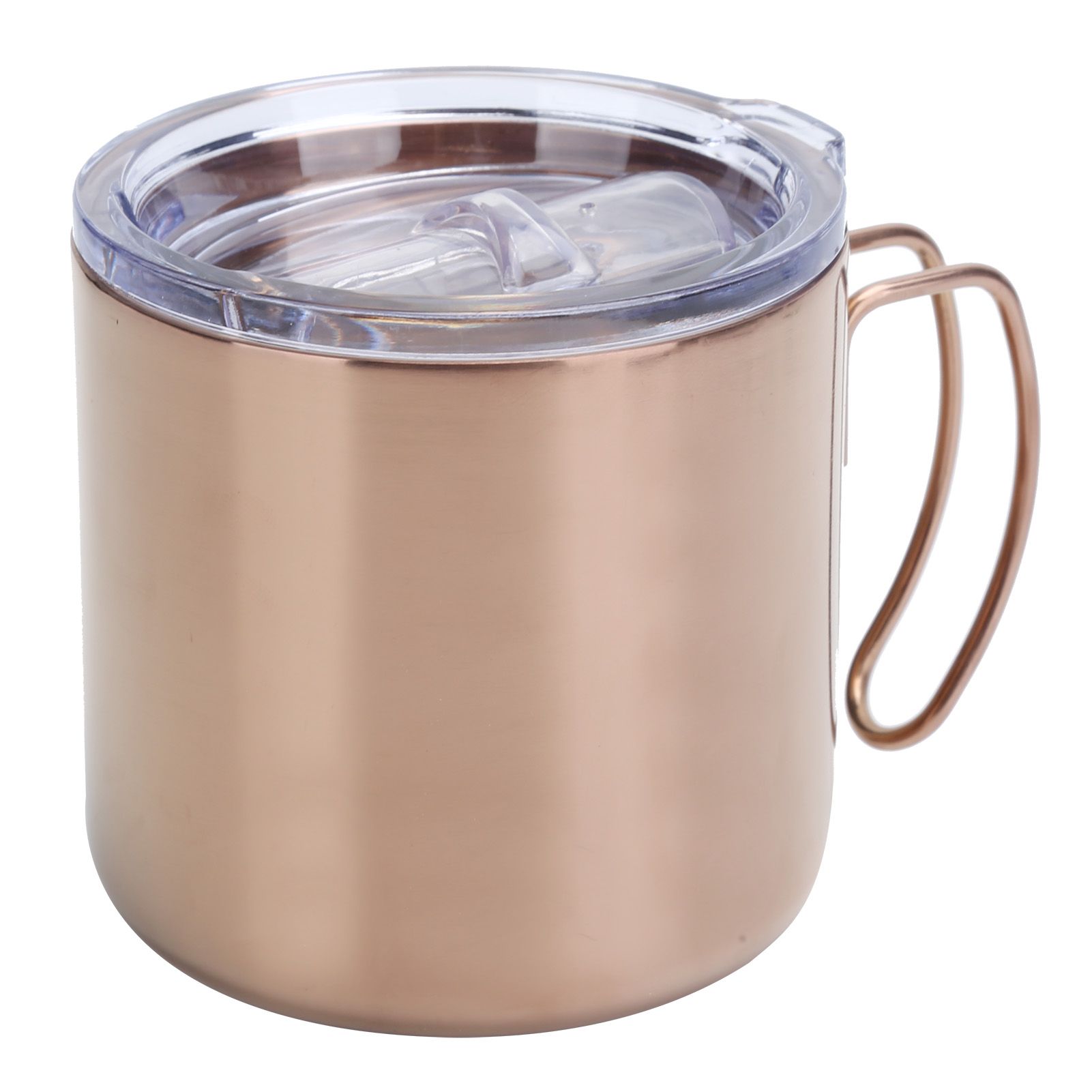 Retro Coffee Mug 304 Stainless Steel Double Walled Anti‑Scalding Cup for