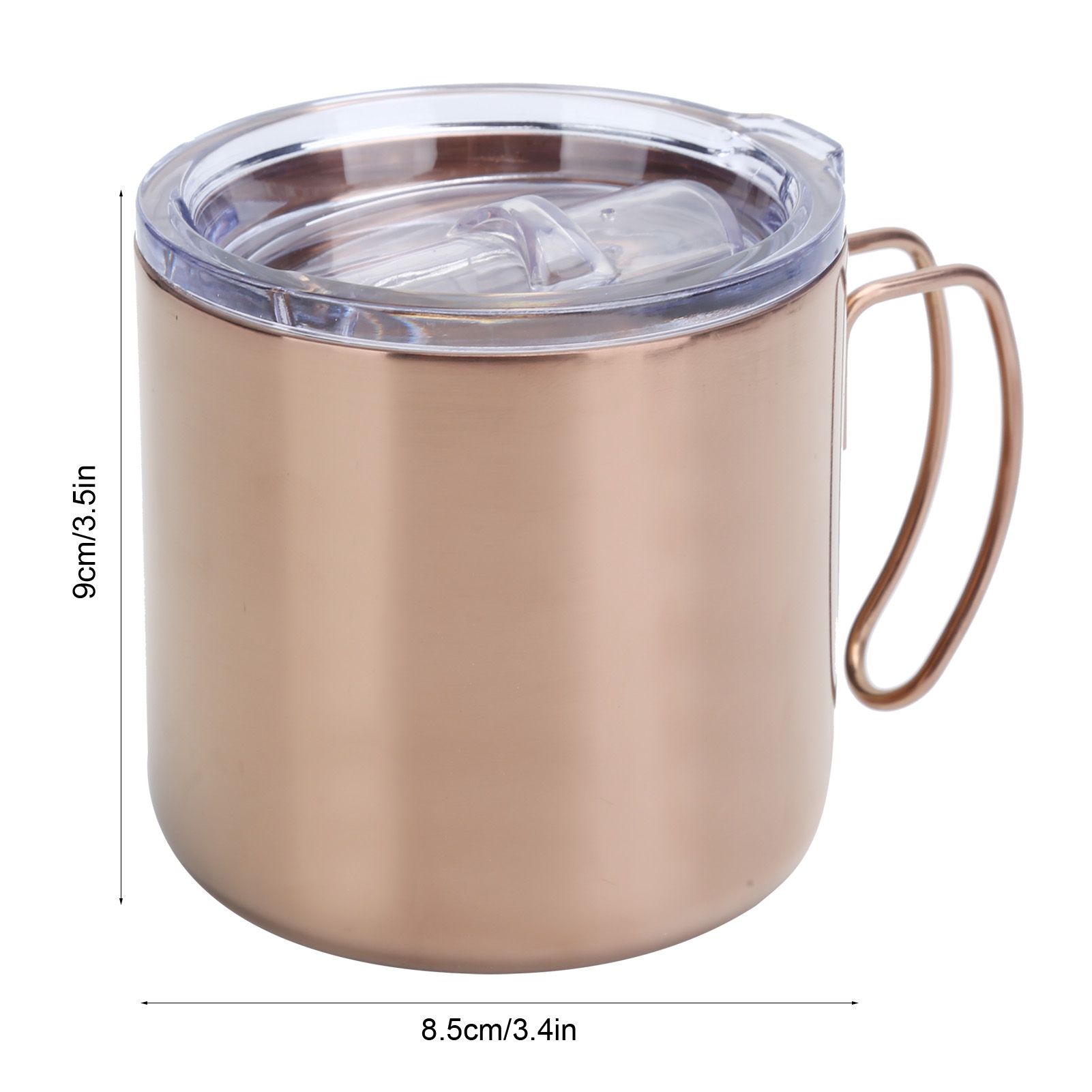 Retro Coffee Mug 304 Stainless Steel Double Walled Anti‑Scalding Cup for view 12