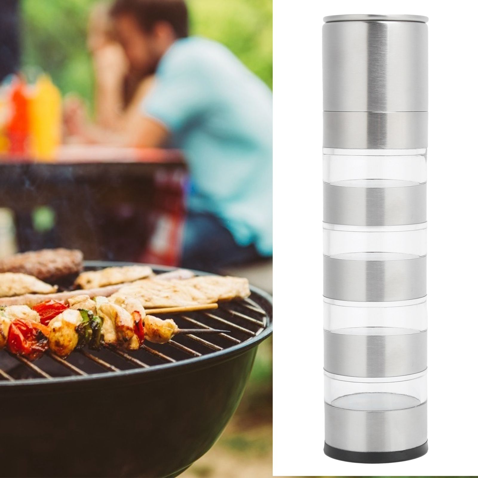 Seasoning Jar Set Spice Bottles Grinder Condiment Dispenser for Outdoor Camping view 10