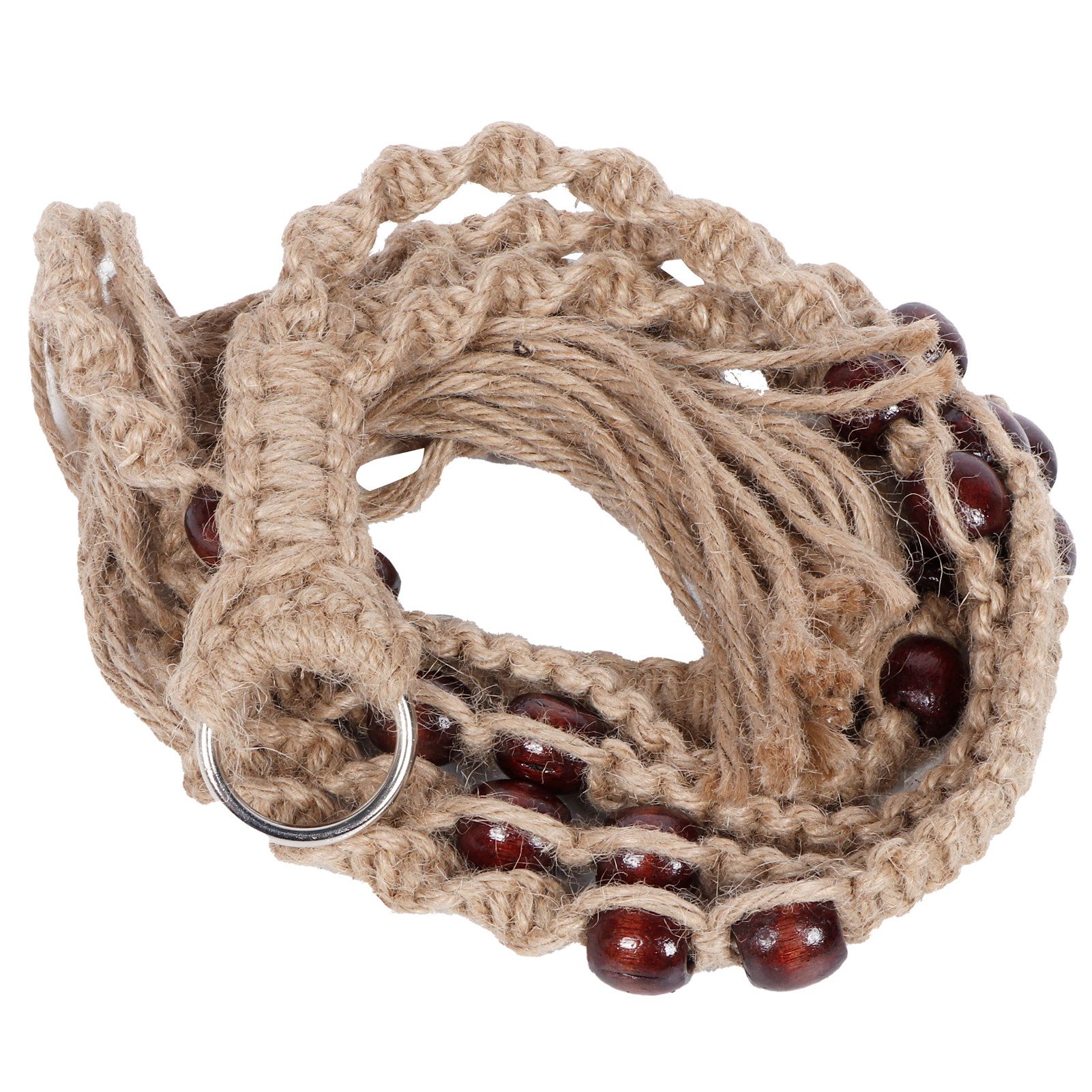 Plant Hanger Hanging Flowerpot Lifting Rope with Wooden Beads Indoor Outdoor view 5