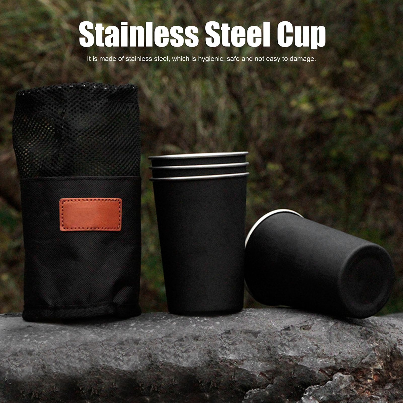 4Pcs Stainless Steel Picnic Cup Beer Beverage Drinking Cup for Outdoor view 13