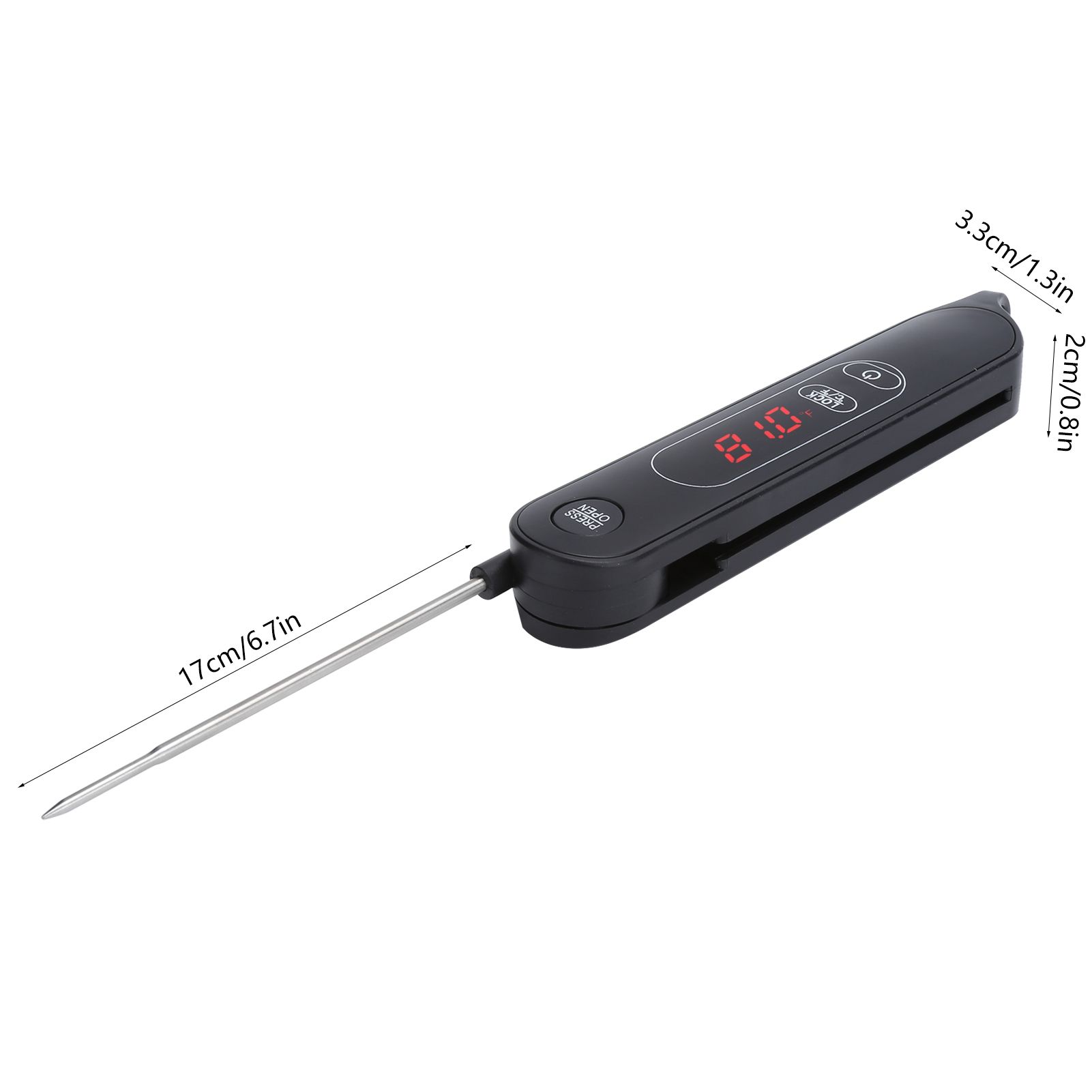 LED Meat Thermometer Foldable Food Thermometer Instant Read for Kitchen view 12