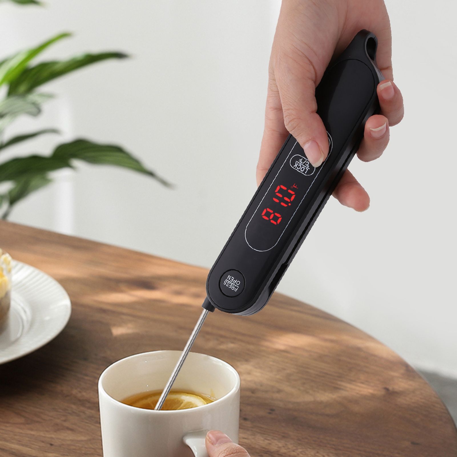 LED Meat Thermometer Foldable Food Thermometer Instant Read for Kitchen view 14