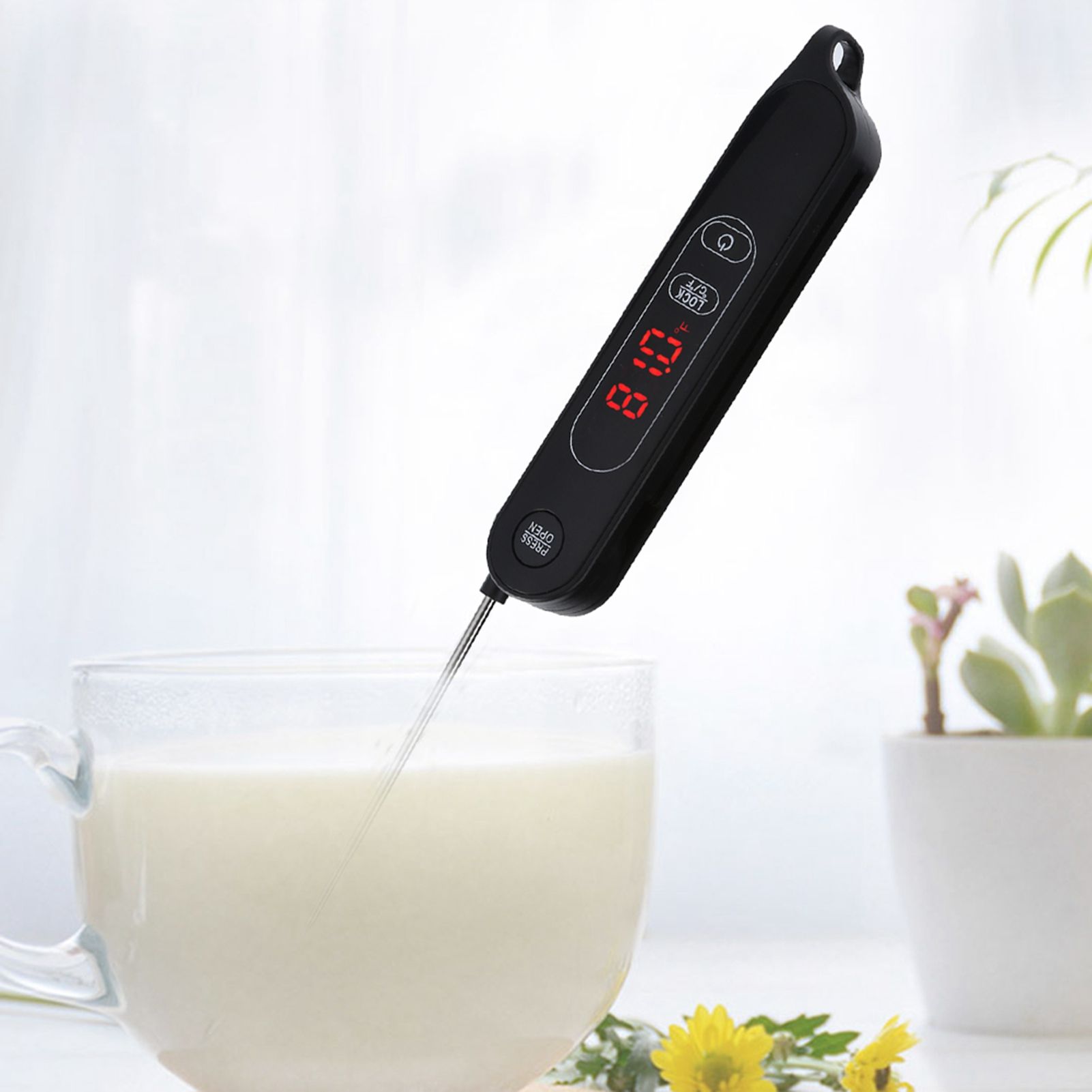 LED Meat Thermometer Foldable Food Thermometer Instant Read for Kitchen view 15