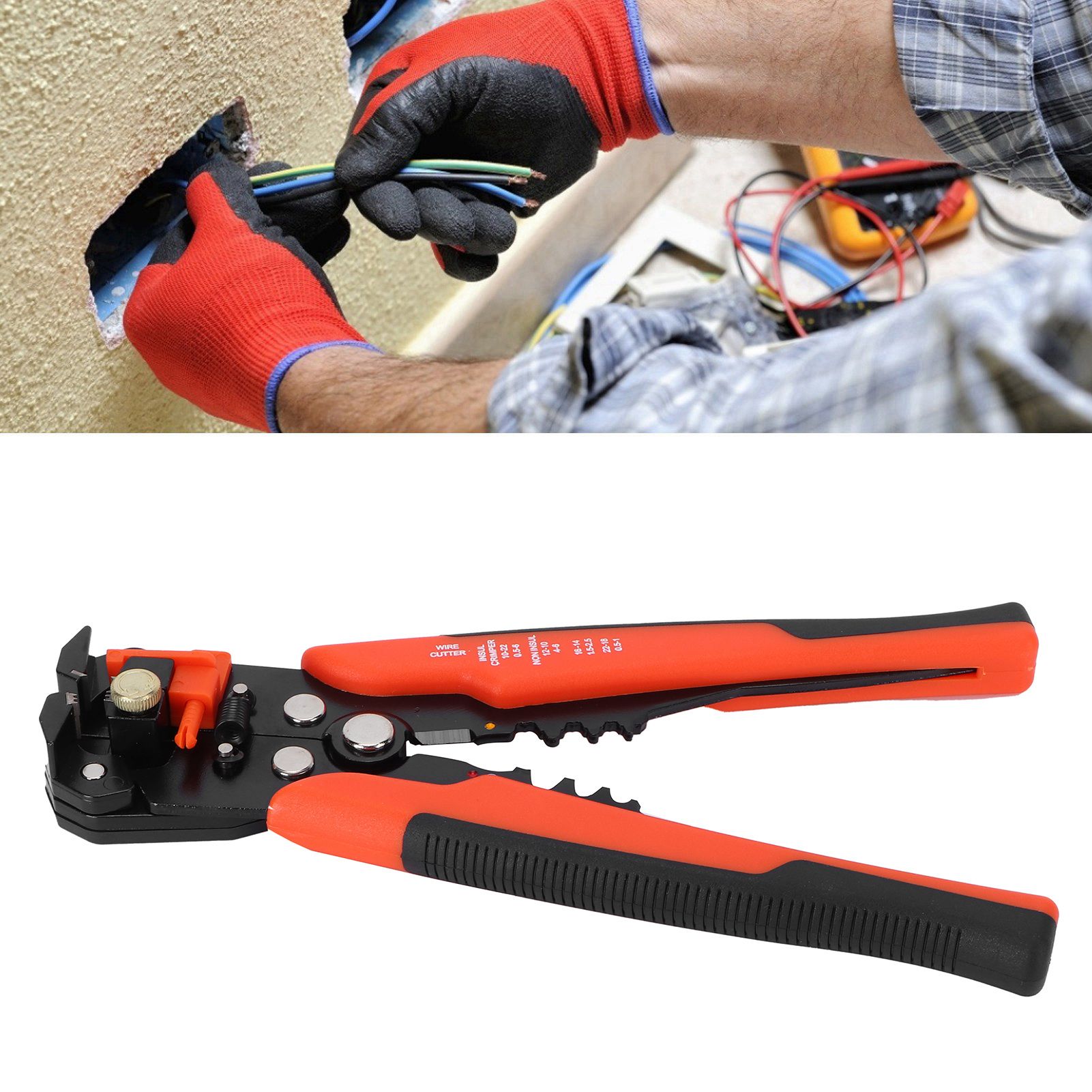 Wire Stripper Multifunctional Self‑Adjusting Household Pliers Trimming Cutter Tool view 9