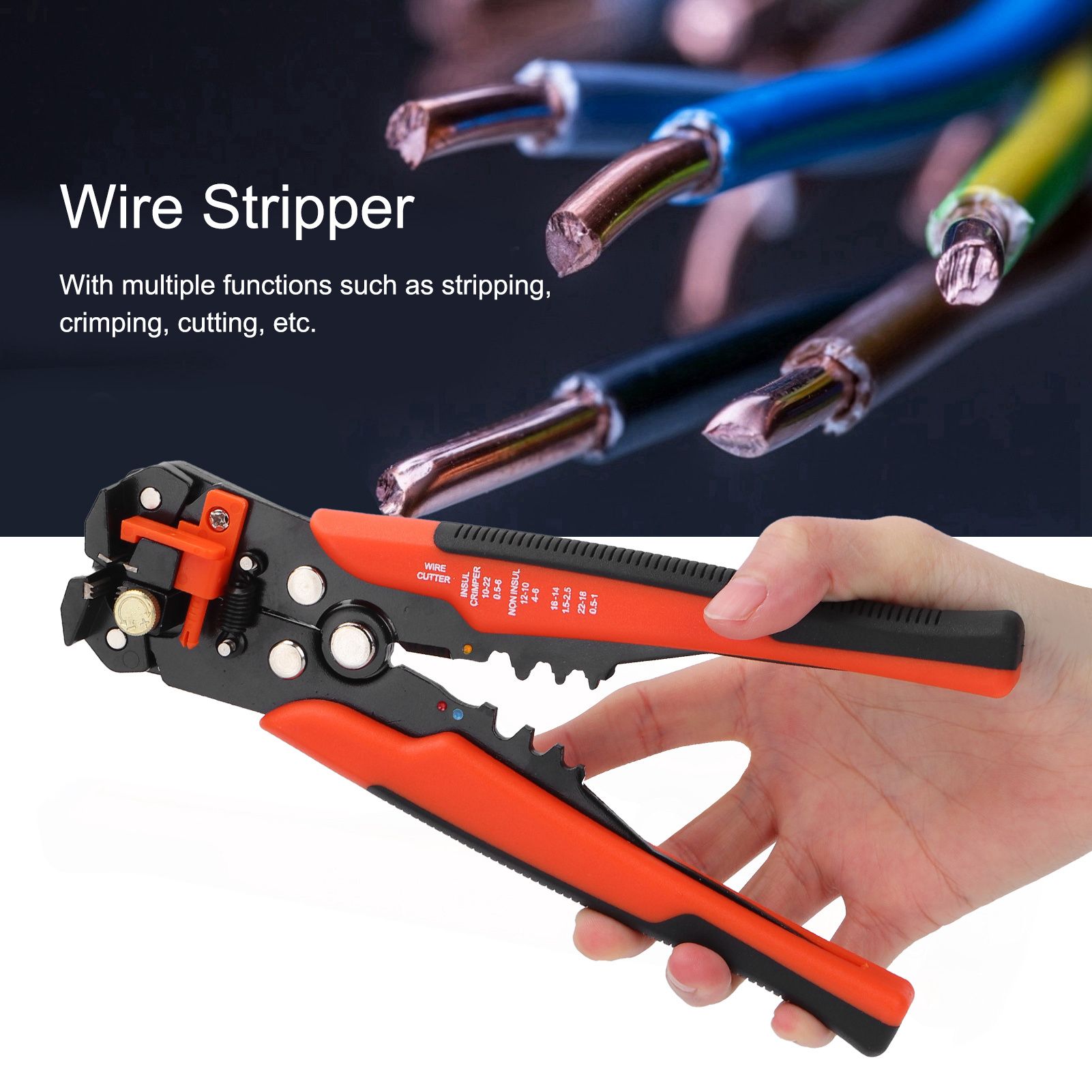 Wire Stripper Multifunctional Self‑Adjusting Household Pliers Trimming Cutter Tool view 15