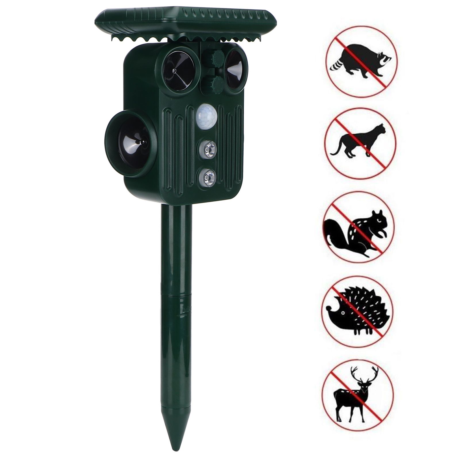 Ultrasonic Animal Repellent Solar Powered Mouse Snake Repeller for Outdoor view 10