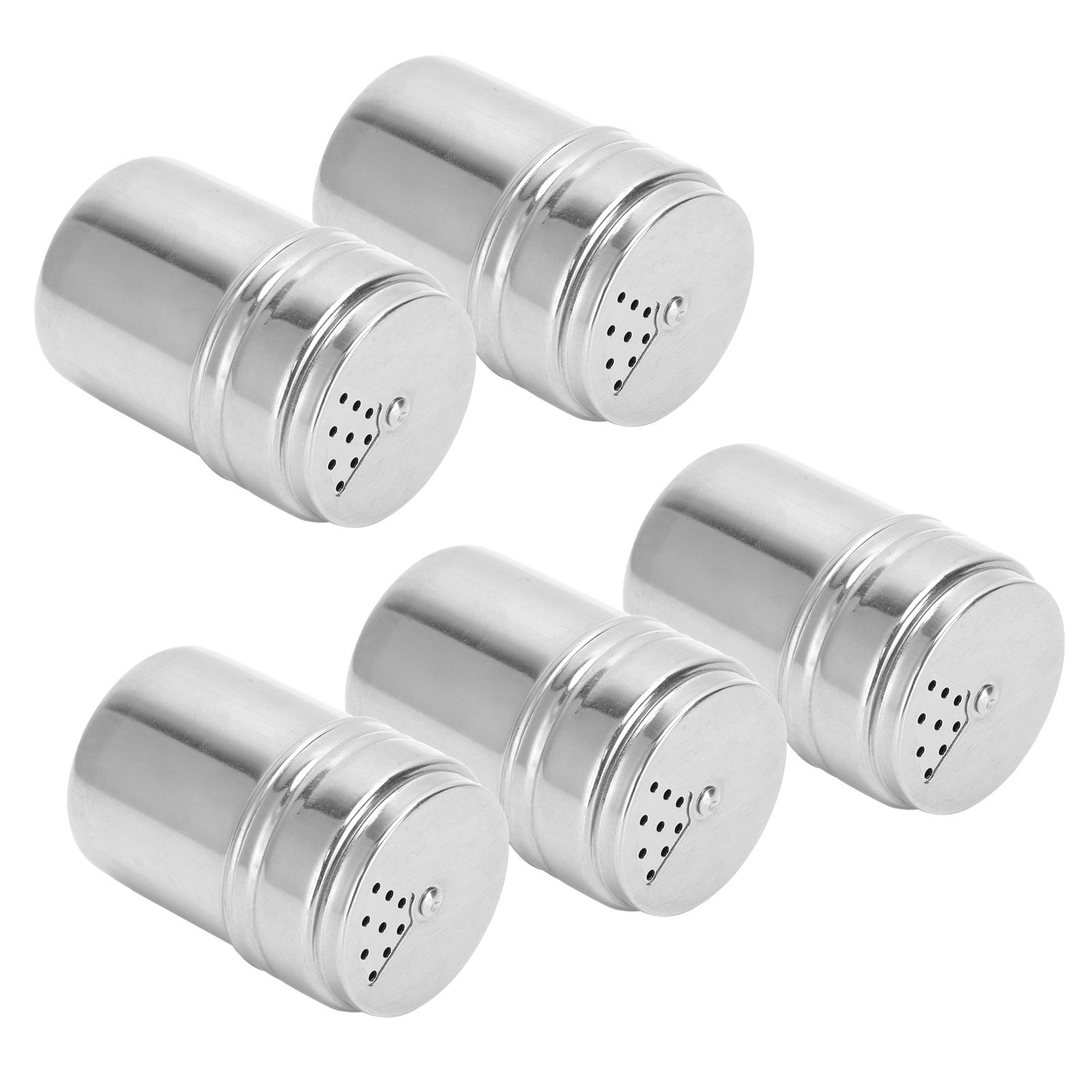 5PCS Seasoning Bottle Stainless Steel Spice Shaker with Rotating Cover Kitchen view 7