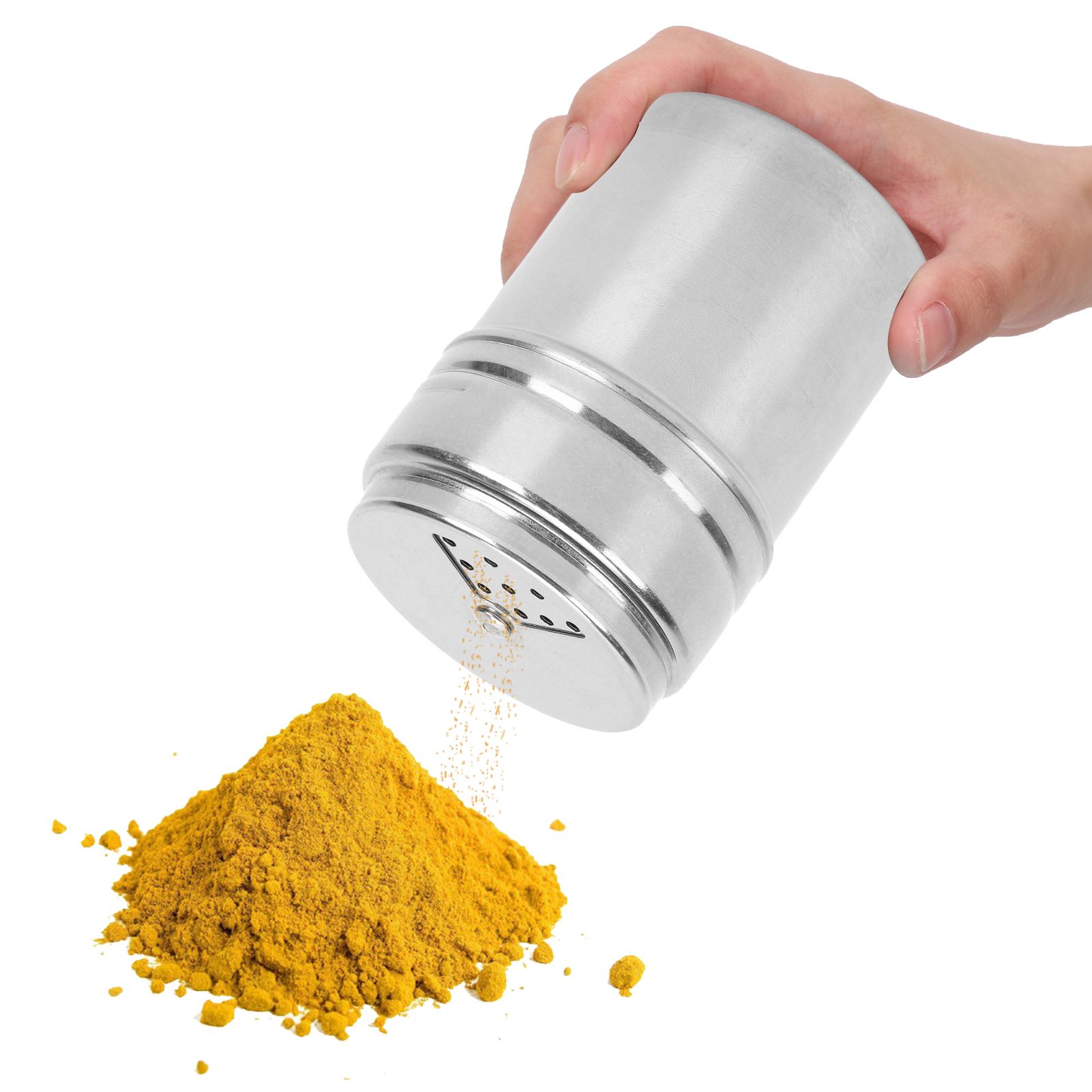 5PCS Seasoning Bottle Stainless Steel Spice Shaker with Rotating Cover Kitchen view 10