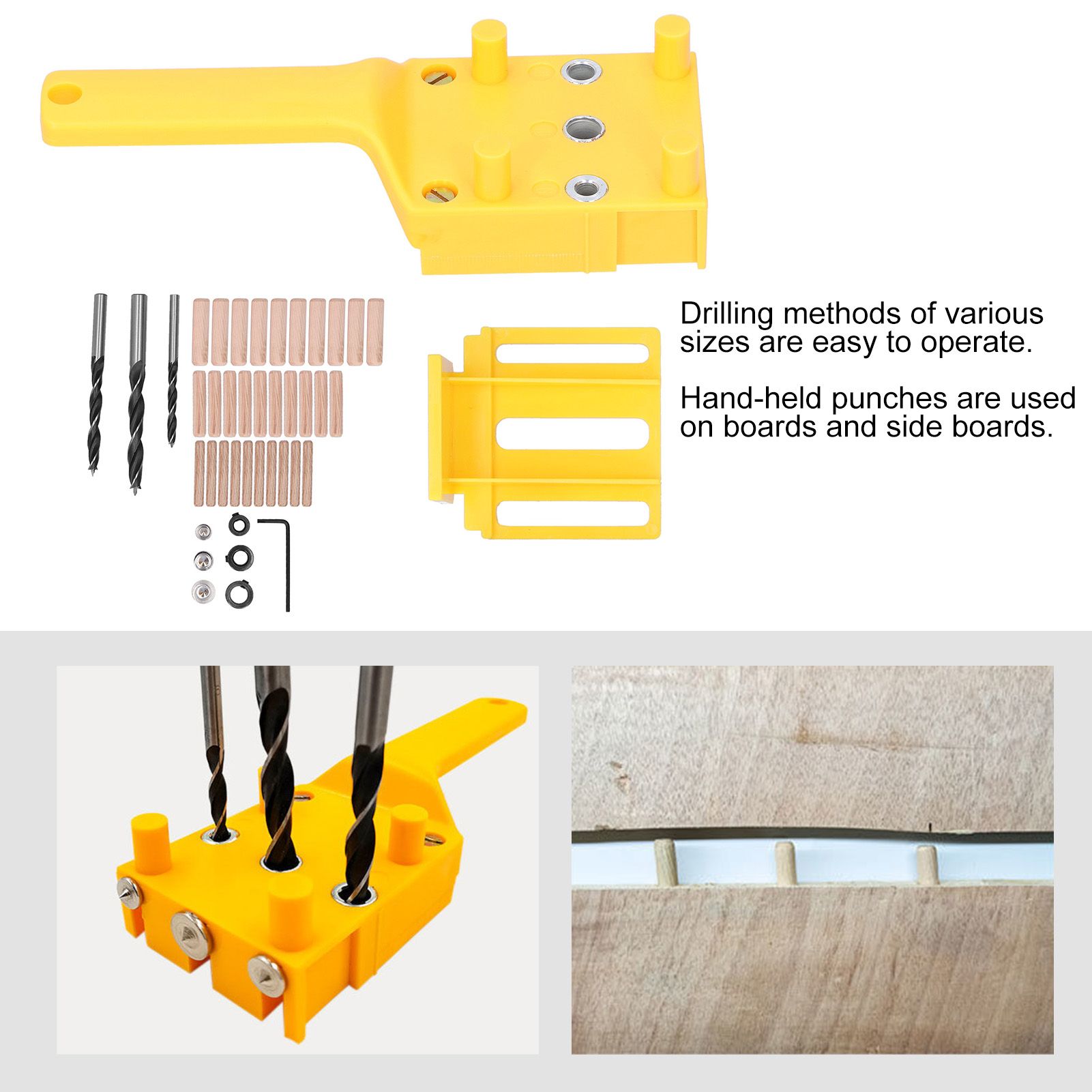 Drilling Locator Set Hole Open Positioner Handheld Woodworking Perforation DIY view 14