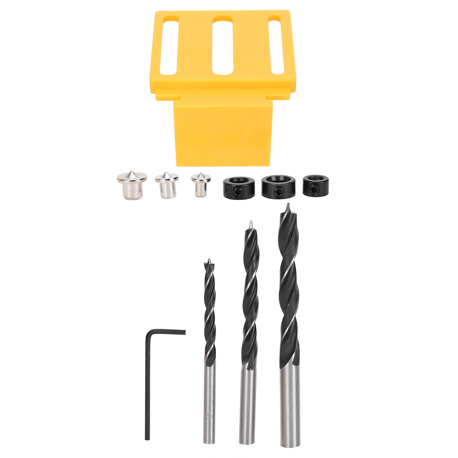 11pcs/set Wood Doweling Jig Drill Guide Punch Positioner Tool Kit for view 11