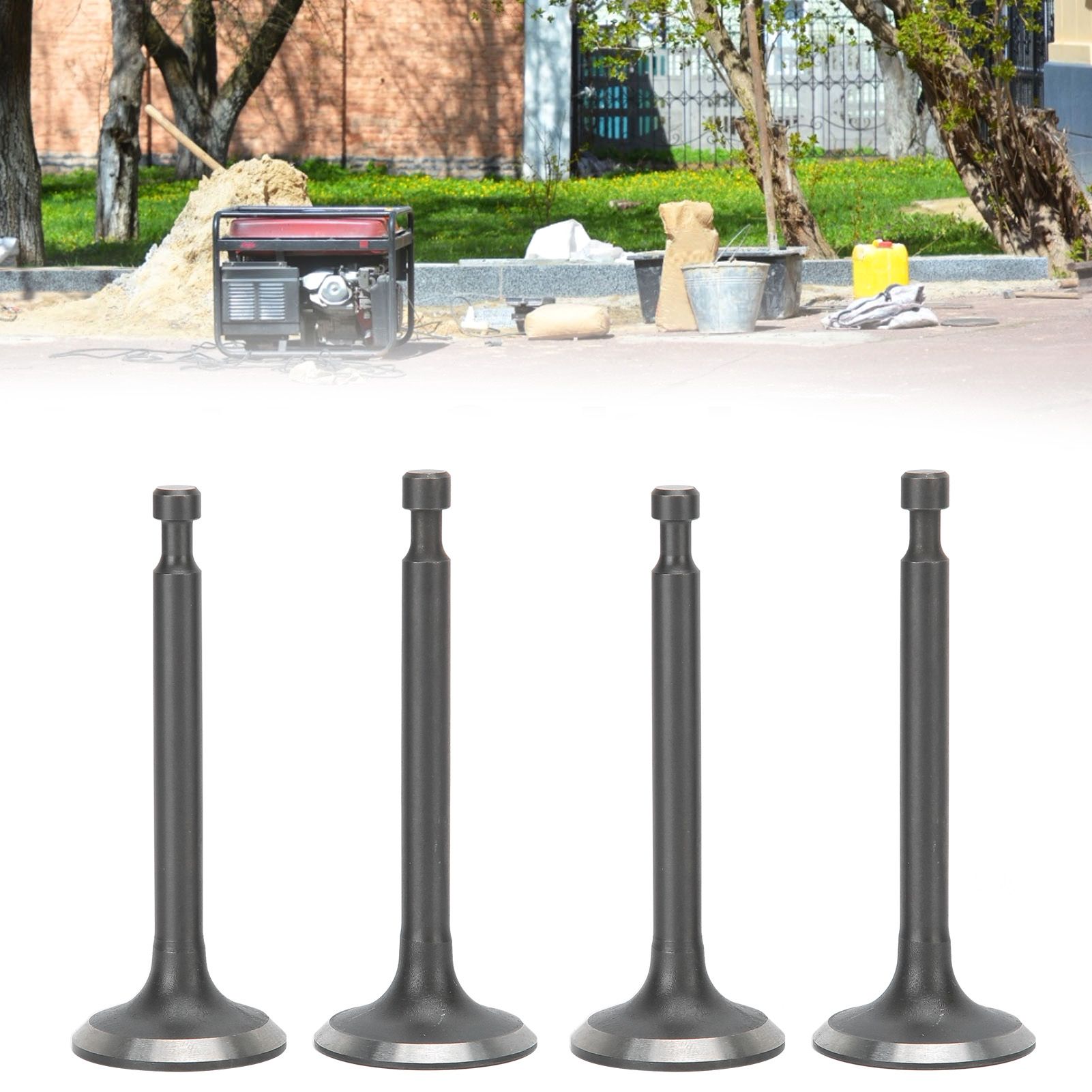 2 Set Intake Exhaust Valve Kit 168F Cylinder Head GX160/GX200 2-2.5kw Gasoline view 10