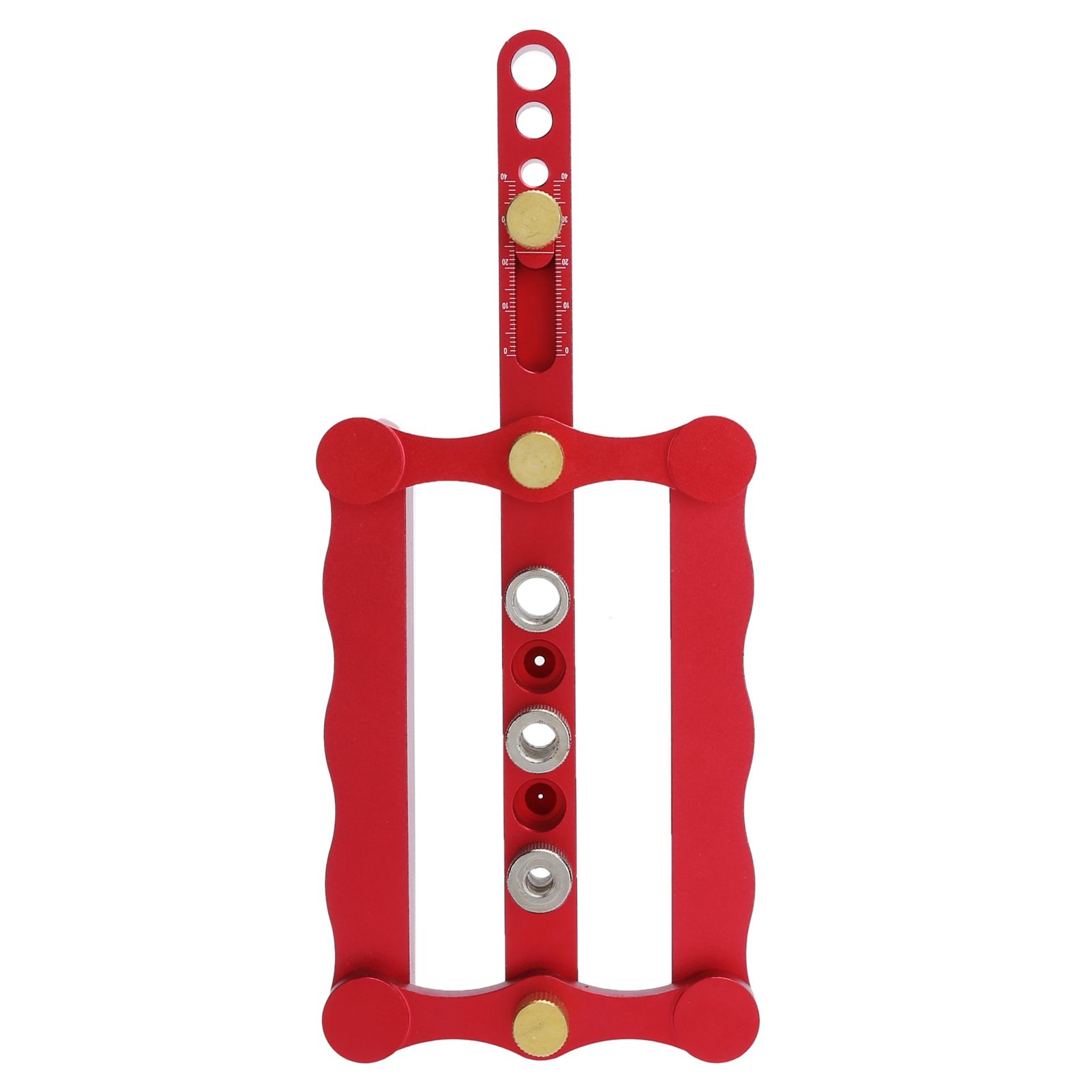 Self Centering Doweling Jig Borehole Locator with Scale Kit DIY Woodworking Tools view 2