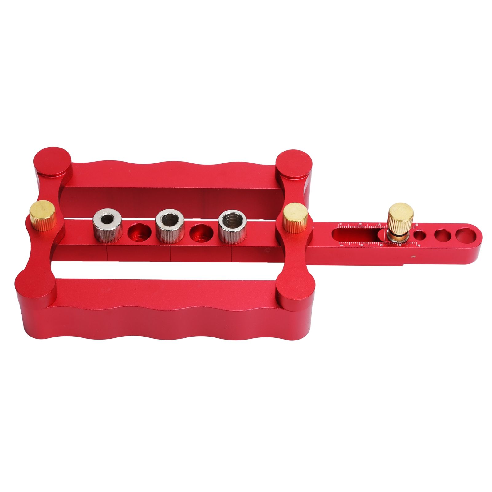 Self Centering Doweling Jig Borehole Locator with Scale Kit DIY Woodworking Tools view 4