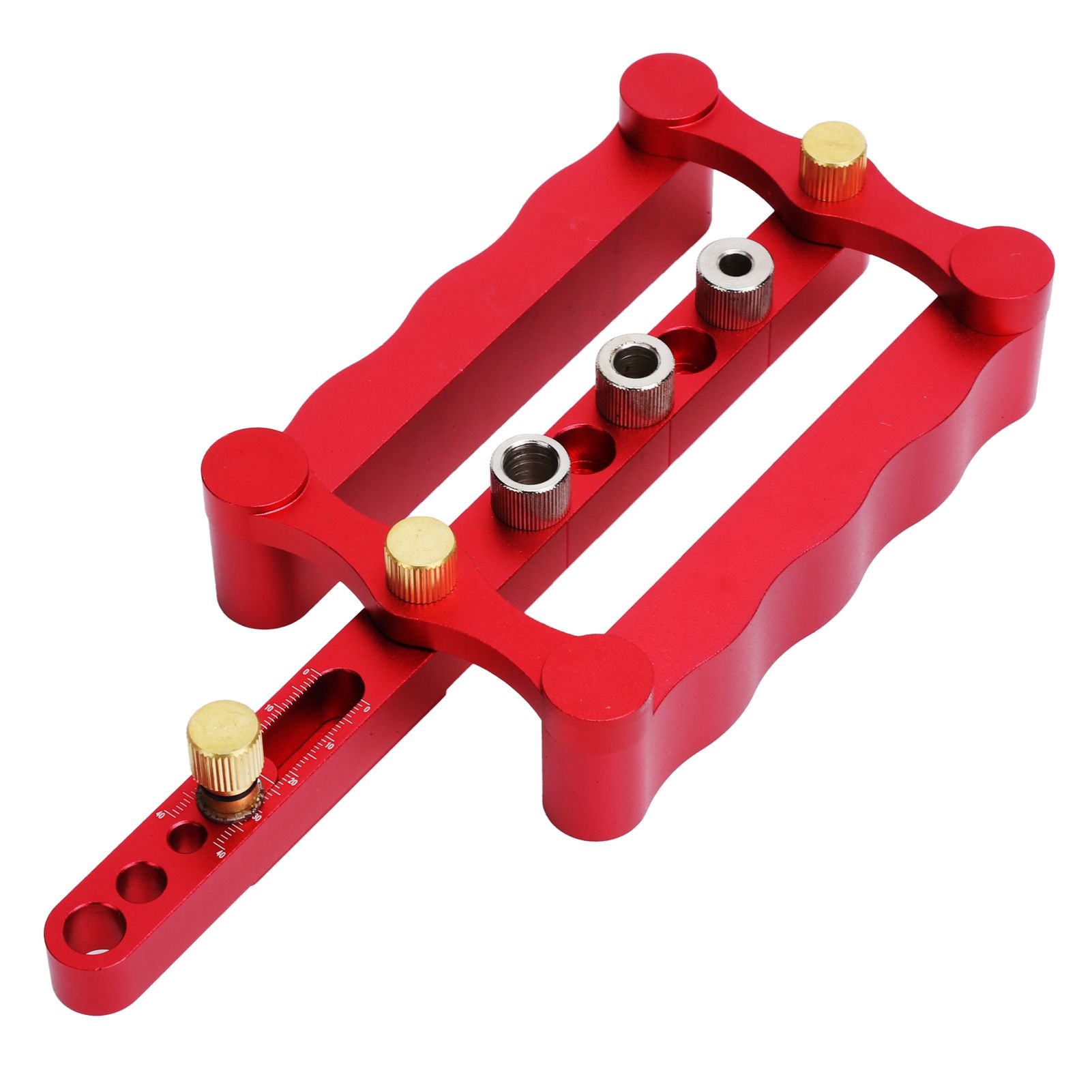 Self Centering Doweling Jig Borehole Locator with Scale Kit DIY Woodworking Tools view 6