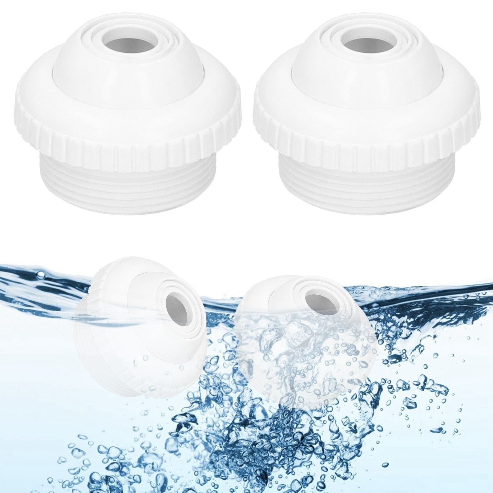2PCS 1.5in Male Thread Rotatable Swimming Pool Spa Jet Massage Nozzle Return Jet view 9