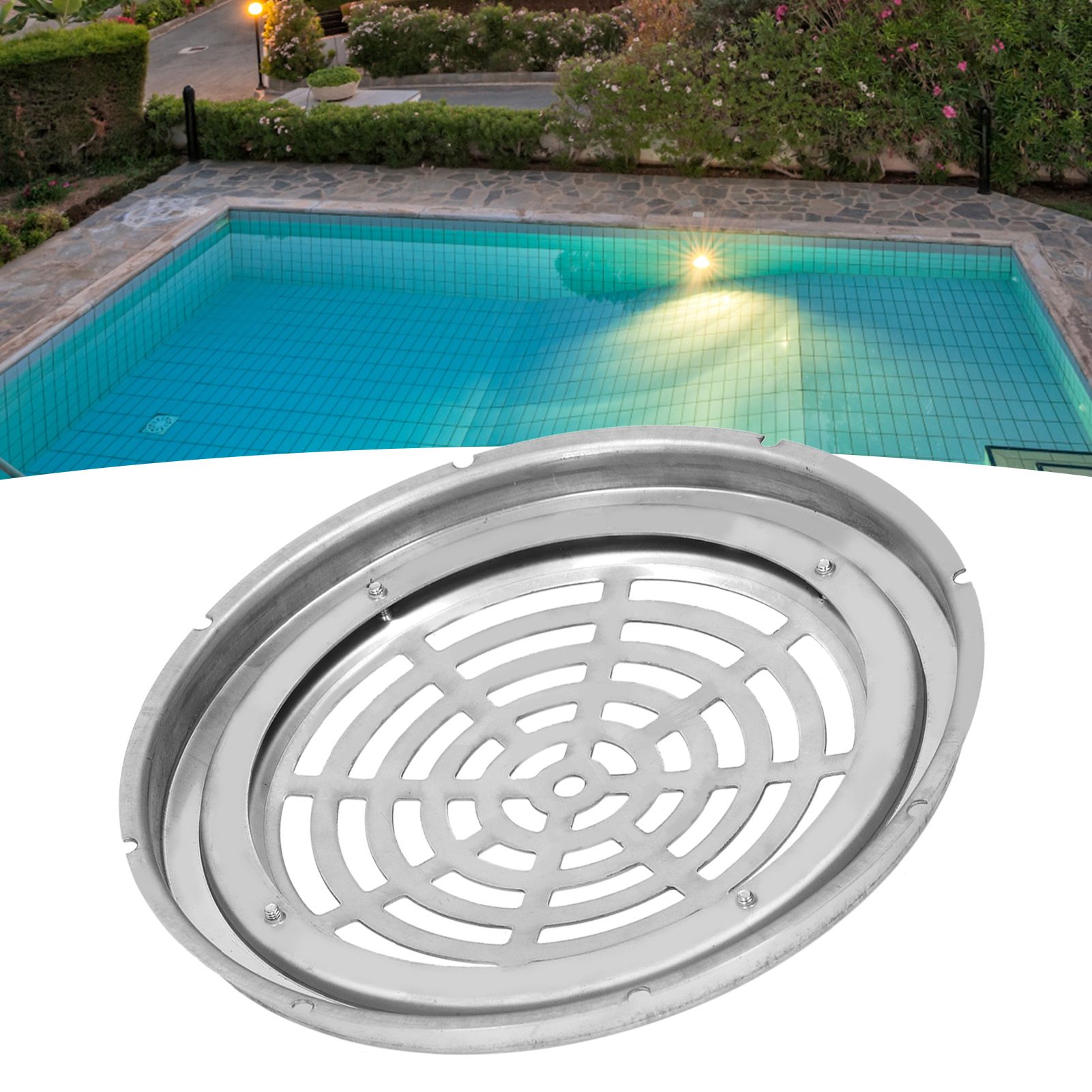 Floor Drain Round Stainless Steel Main Drainer Part Swimming Pool Accessory view 10