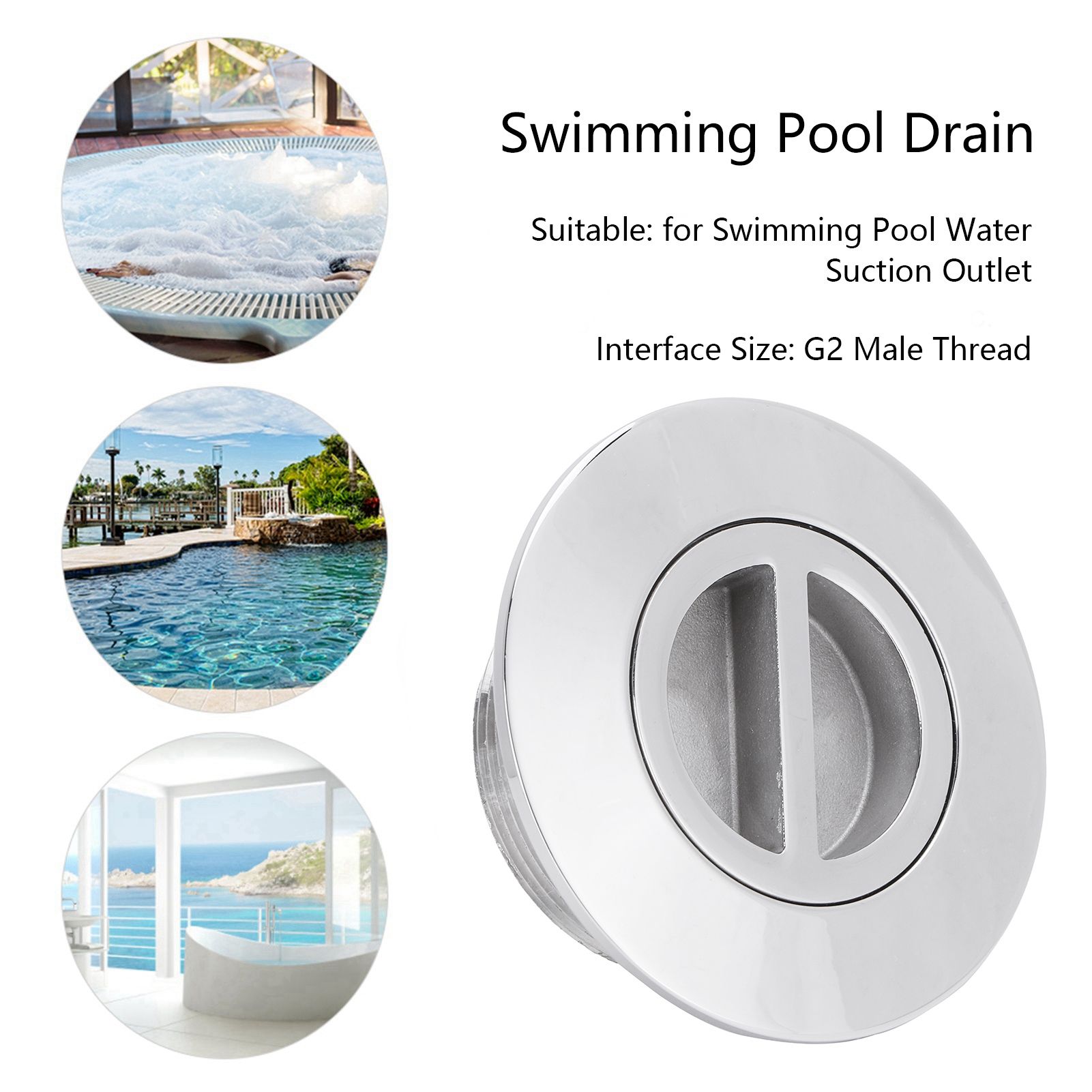 G2 Male Thread Swimming Pool Drain Water Suction Outlet Swimming Pool Accessory view 15