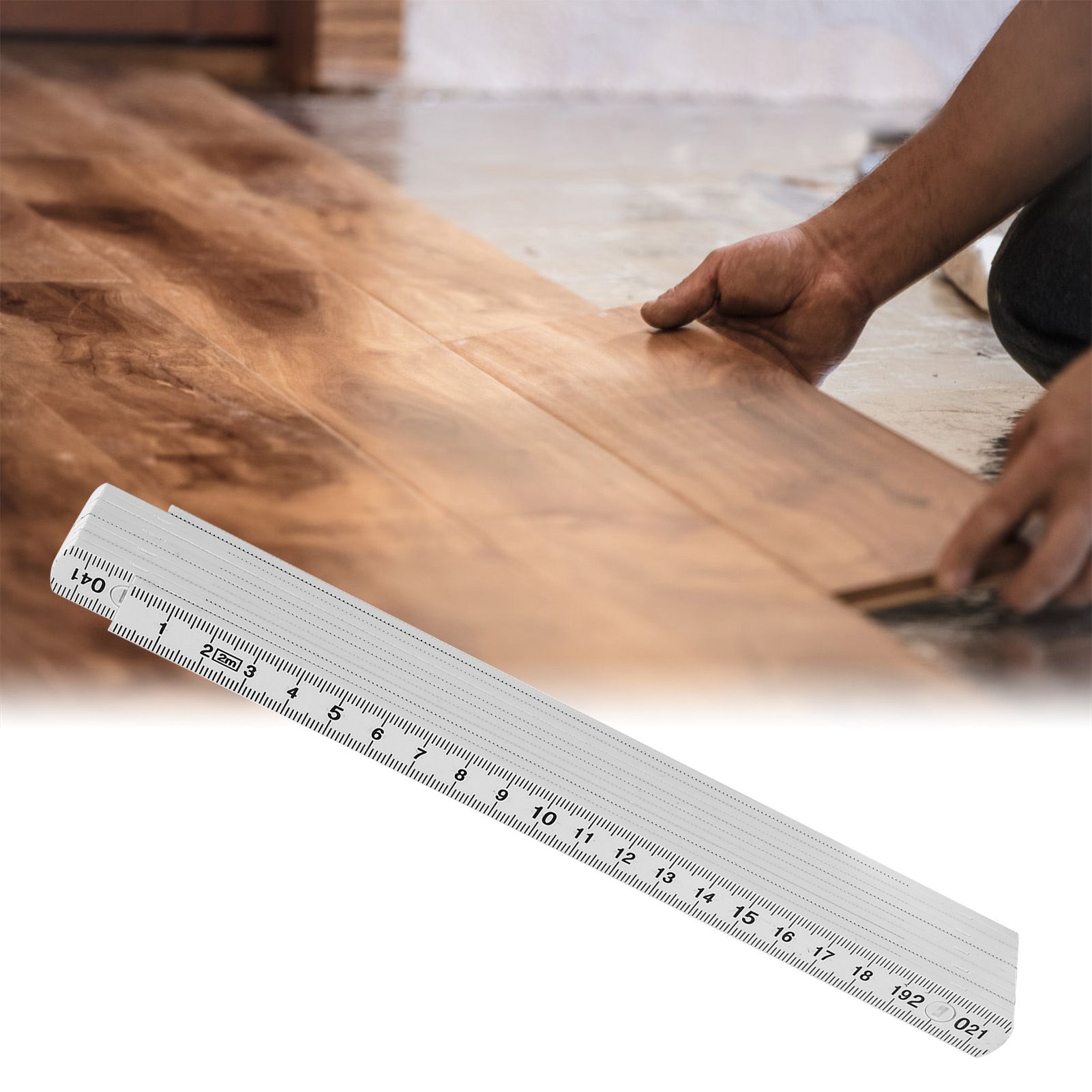 2Pcs 2m Folding Carpenters Ruler Lightweight Compact Measuring Stick view 10