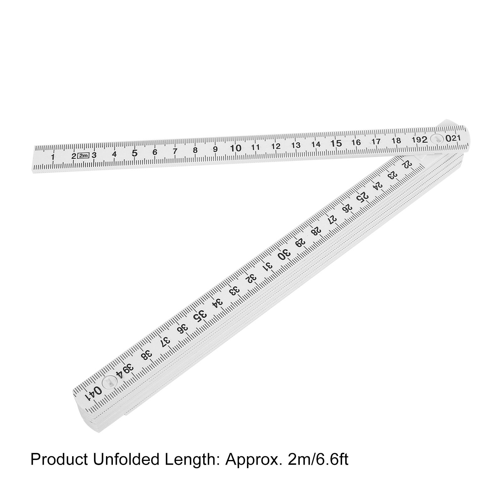 2Pcs 2m Folding Carpenters Ruler Lightweight Compact Measuring Stick view 13