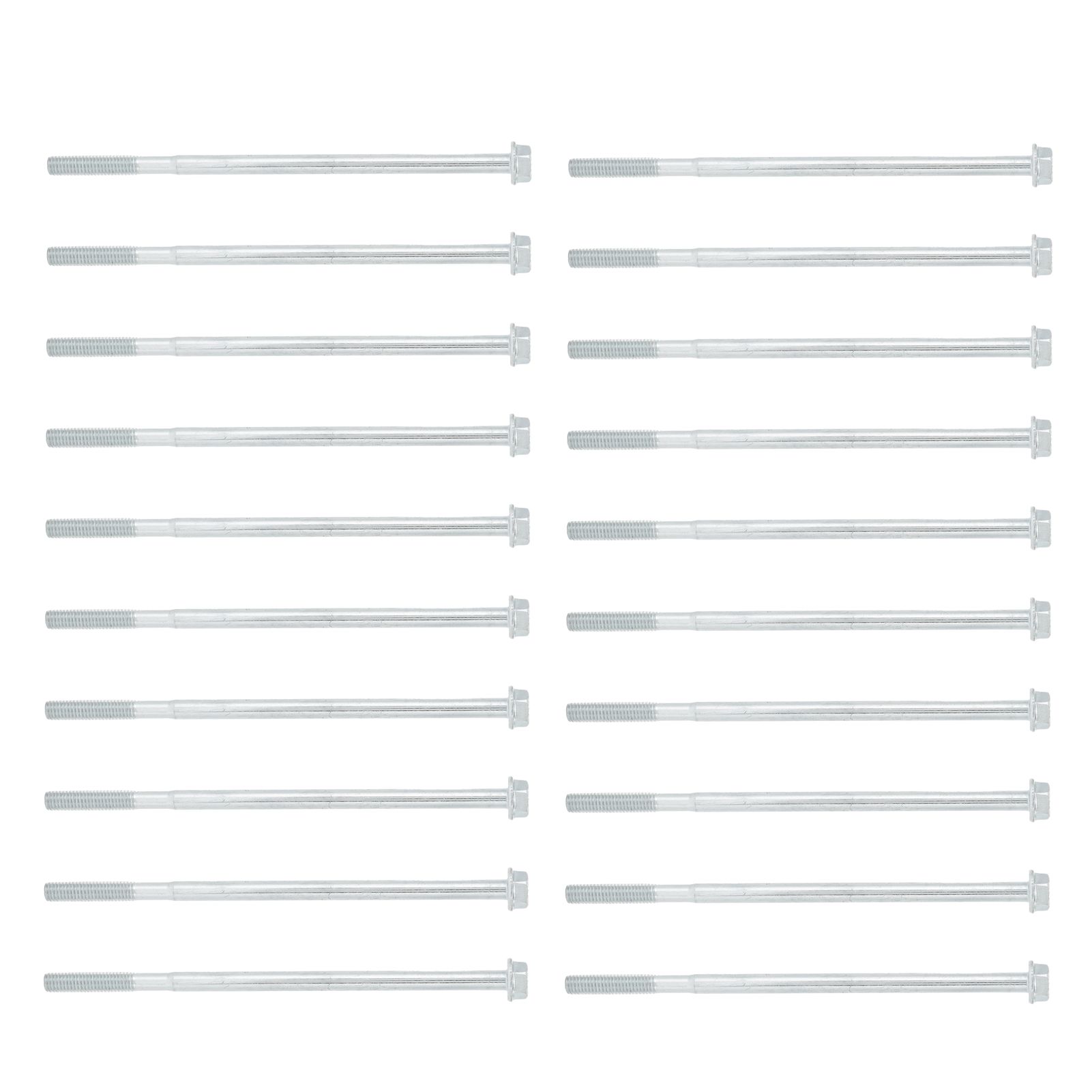 20Pcs Long Hex Bolt Flange Flat Head Screw Replacement M6x135 Generator view 2
