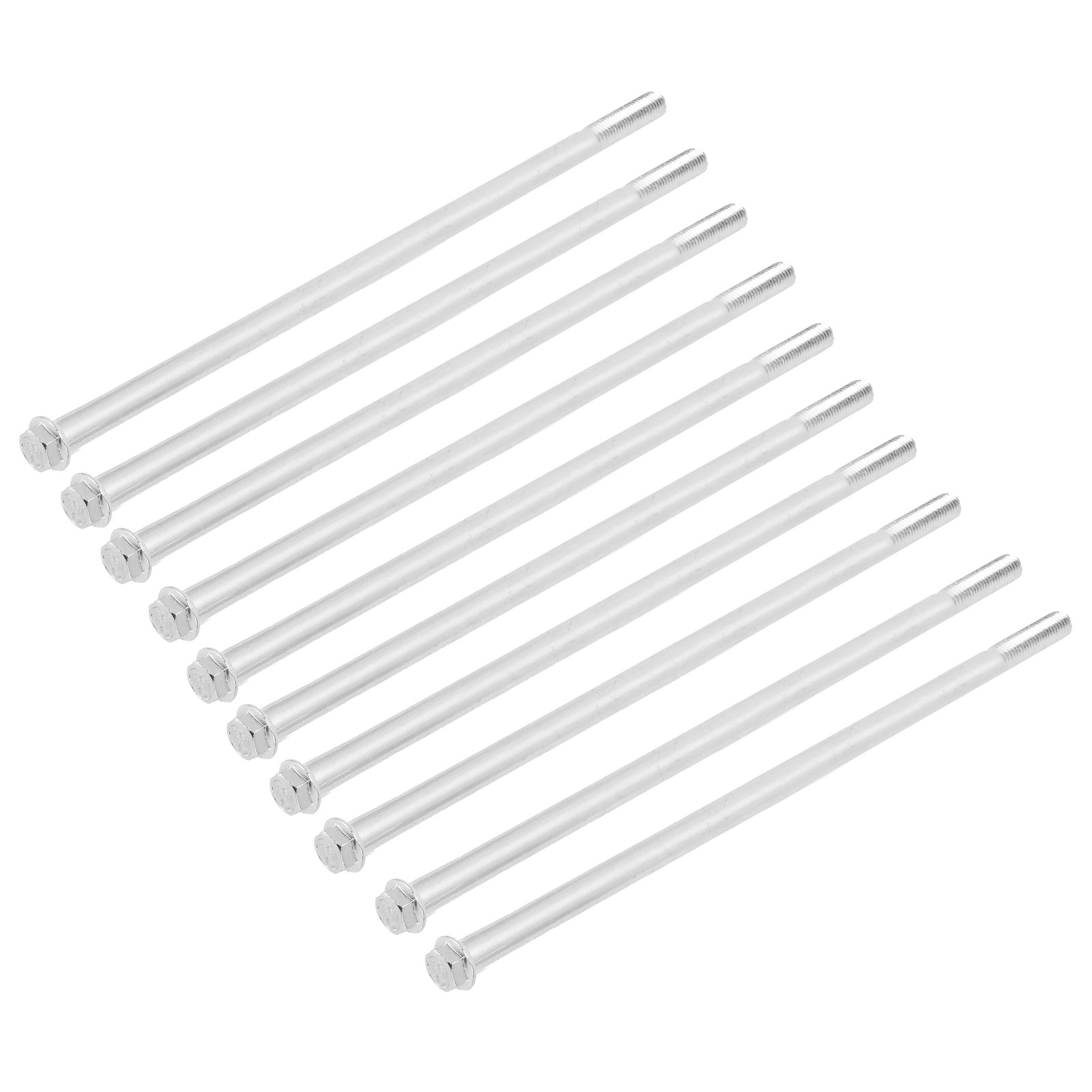 10Pcs Long Flange Bolt M8x235 Hex Head Flange Screw Gasoline Generator view 4