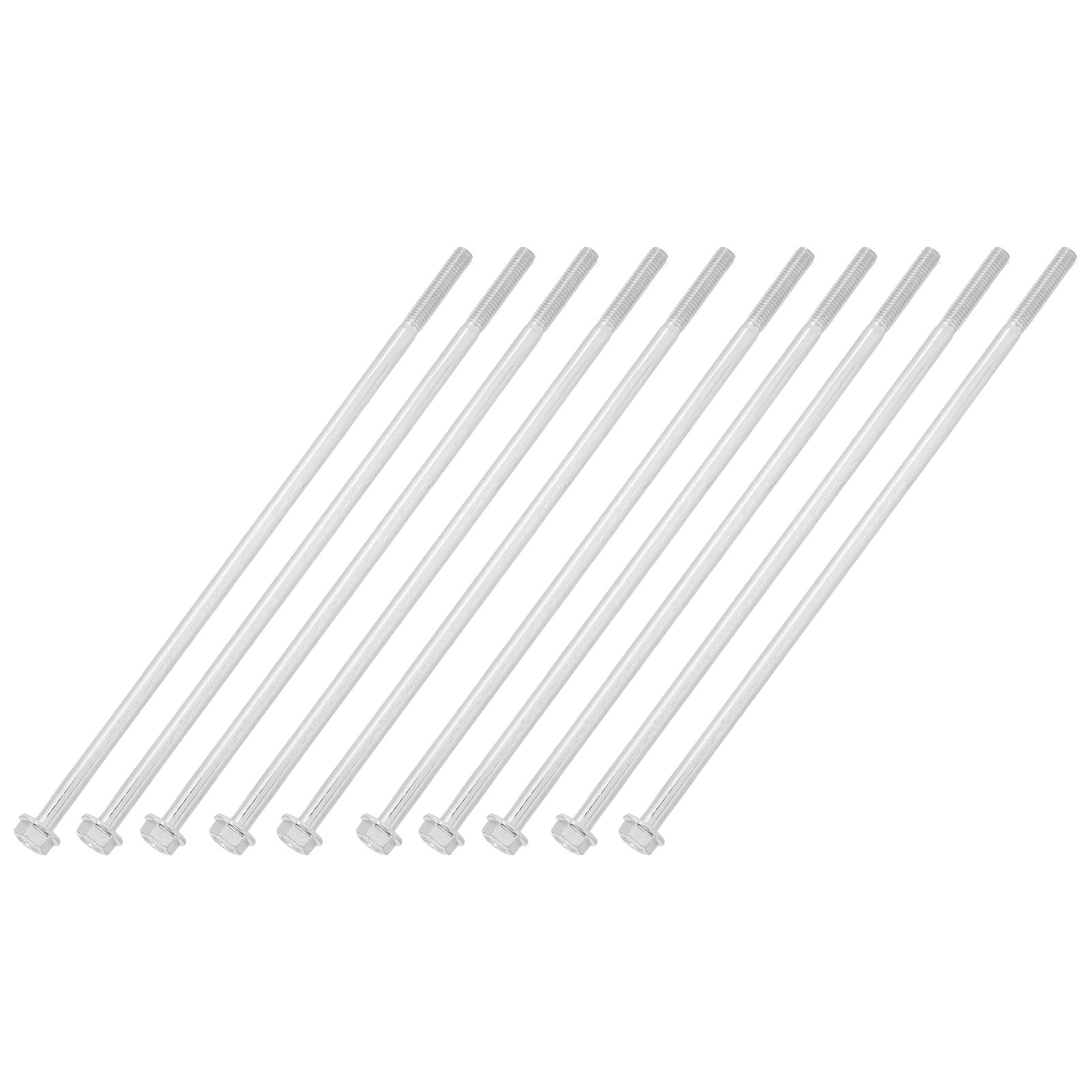 10Pcs Long Flange Bolt M8x235 Hex Head Flange Screw Gasoline Generator view 6