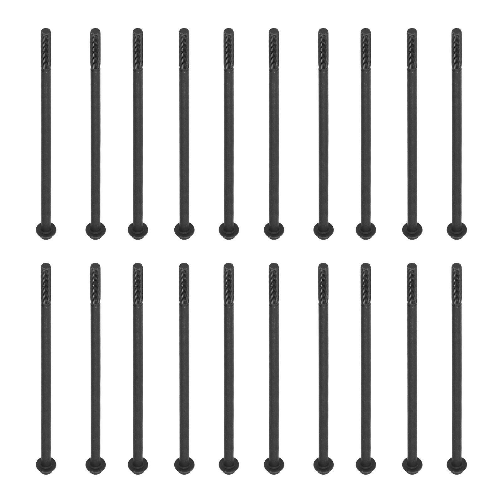 20PCS M6x175 Long Bolts Flange Bolts Threaded Bar Gasoline Diesel Generator Parts view 2