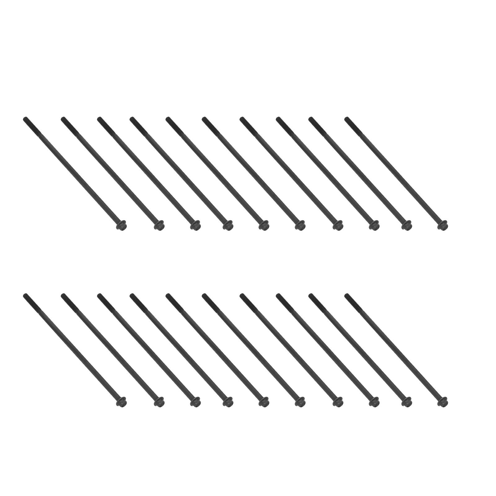 20PCS M6x175 Long Bolts Flange Bolts Threaded Bar Gasoline Diesel Generator Parts view 3