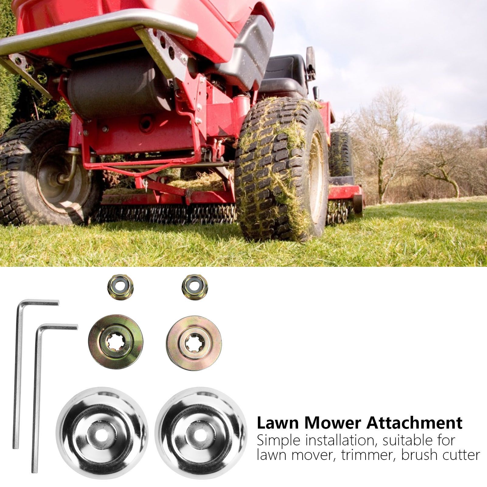 2Set Gear Case Thrust Plate Gasket Collar Nut Kit Lawn Mower Brush Cutter view 15