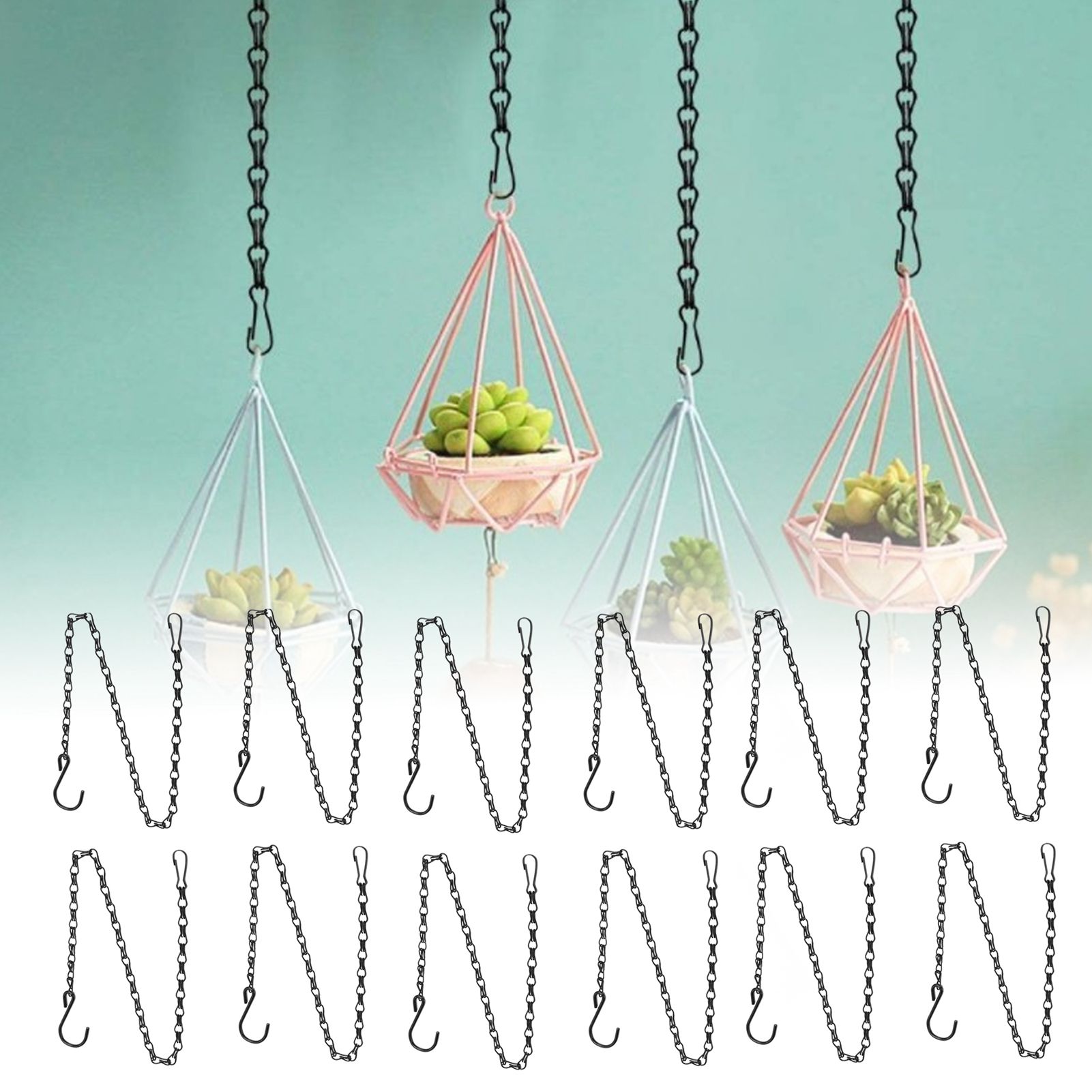 12pcs Plant Hanging Chains with Dual Hooks 58.5cm/23in with Bearing view 10