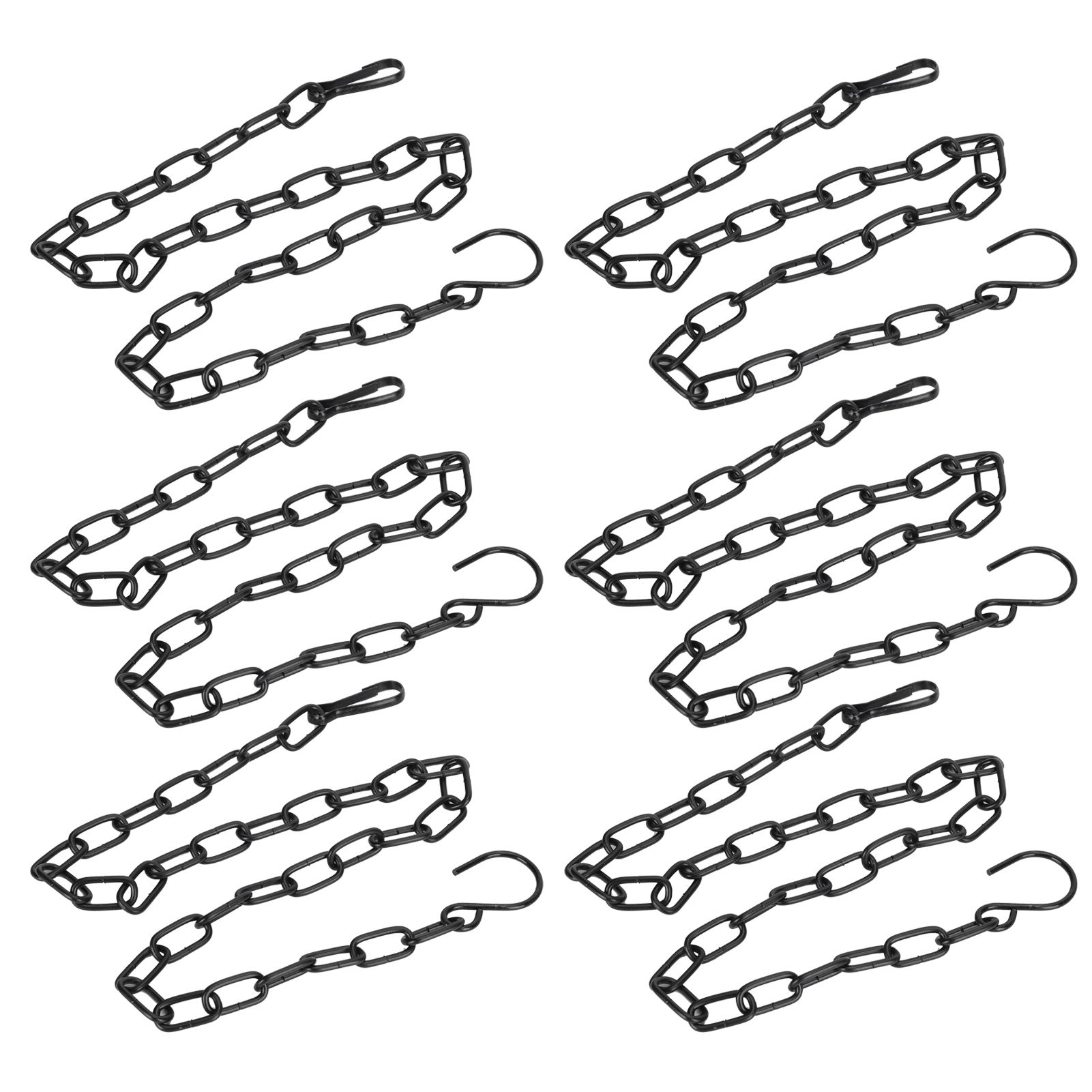 6Pcs Garden Planter Hanging Chain Flower Pot Basket Replacement Iron Sling view 2