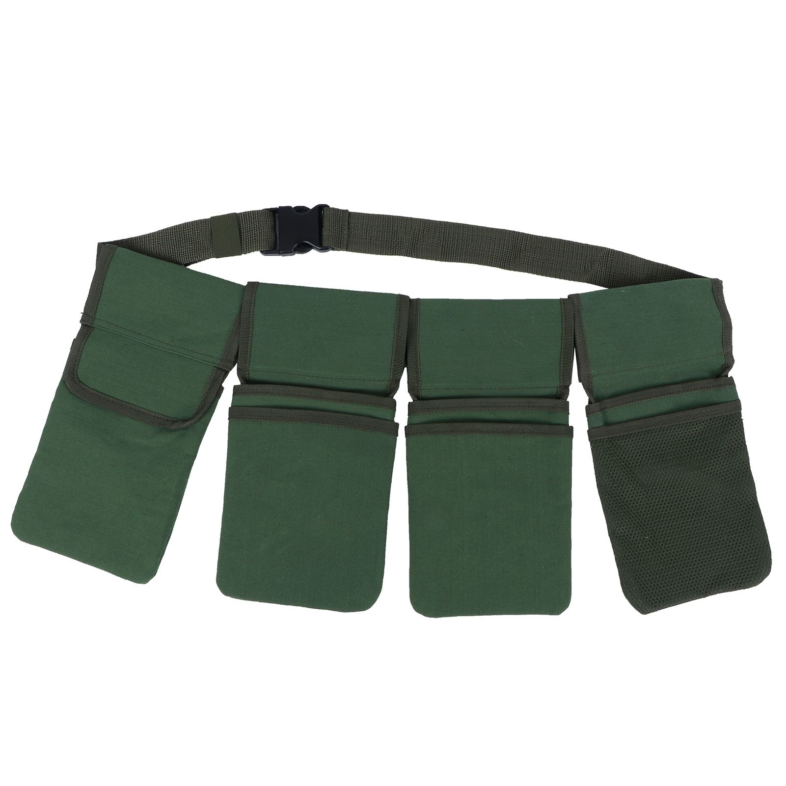 Garden Tool Storage Bag Waist Belt Hanging Pouch 4‑Pockets Organizer Gardening