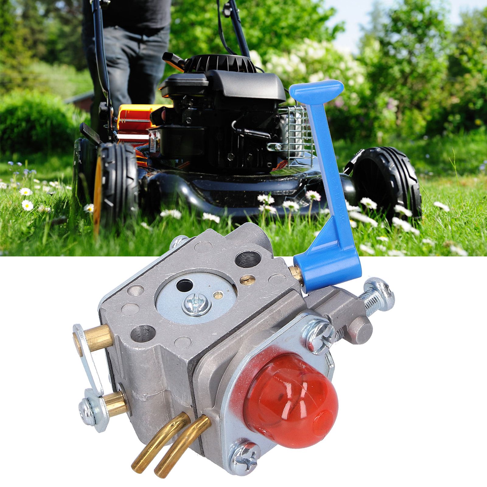 Aluminium Alloy Carburetor Carb Fit for Husqvarna 545081848 128C 128L 128LD view 10